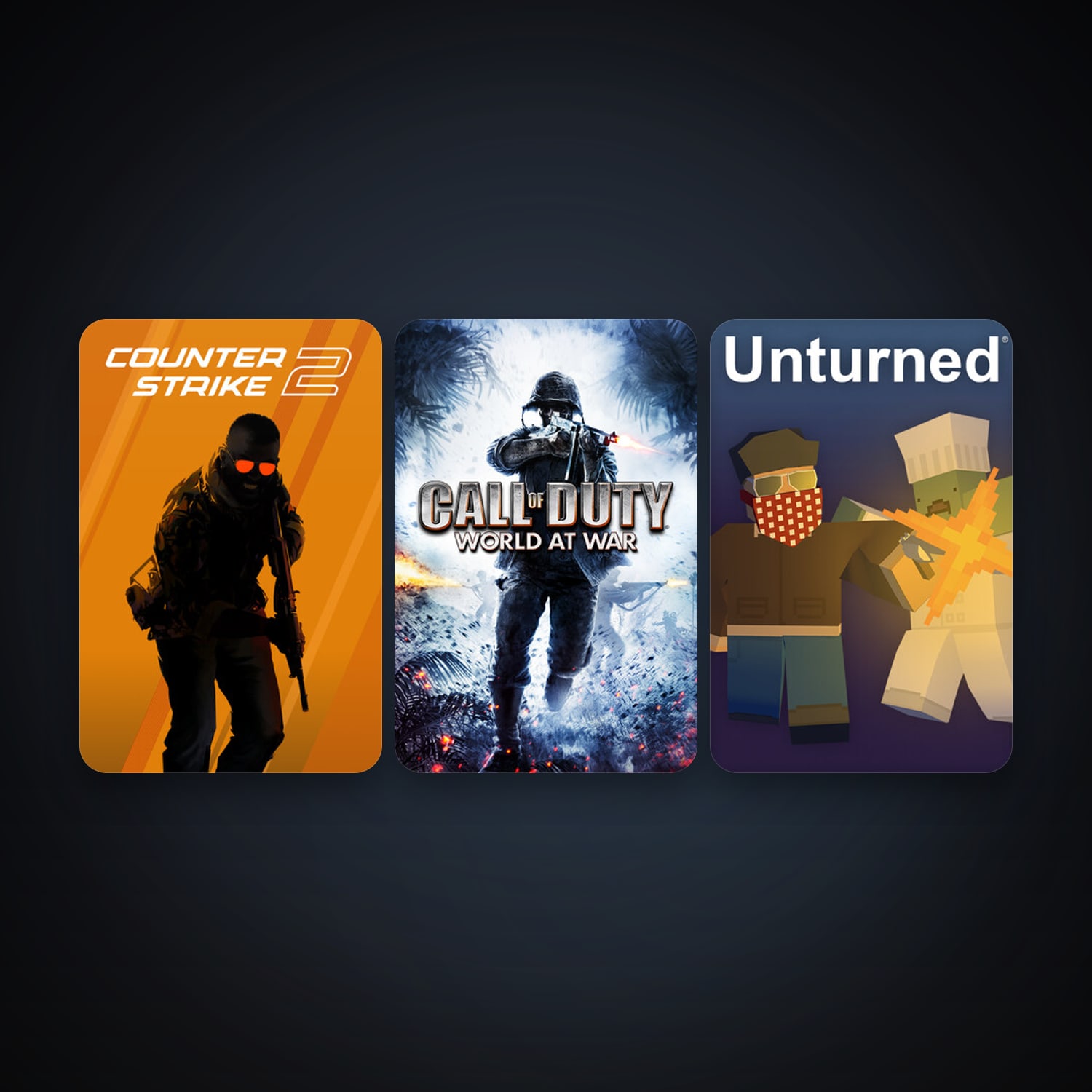 CS2 Prime + Call of Duty: World at War, 6 games, clean — HabibiAccounts
