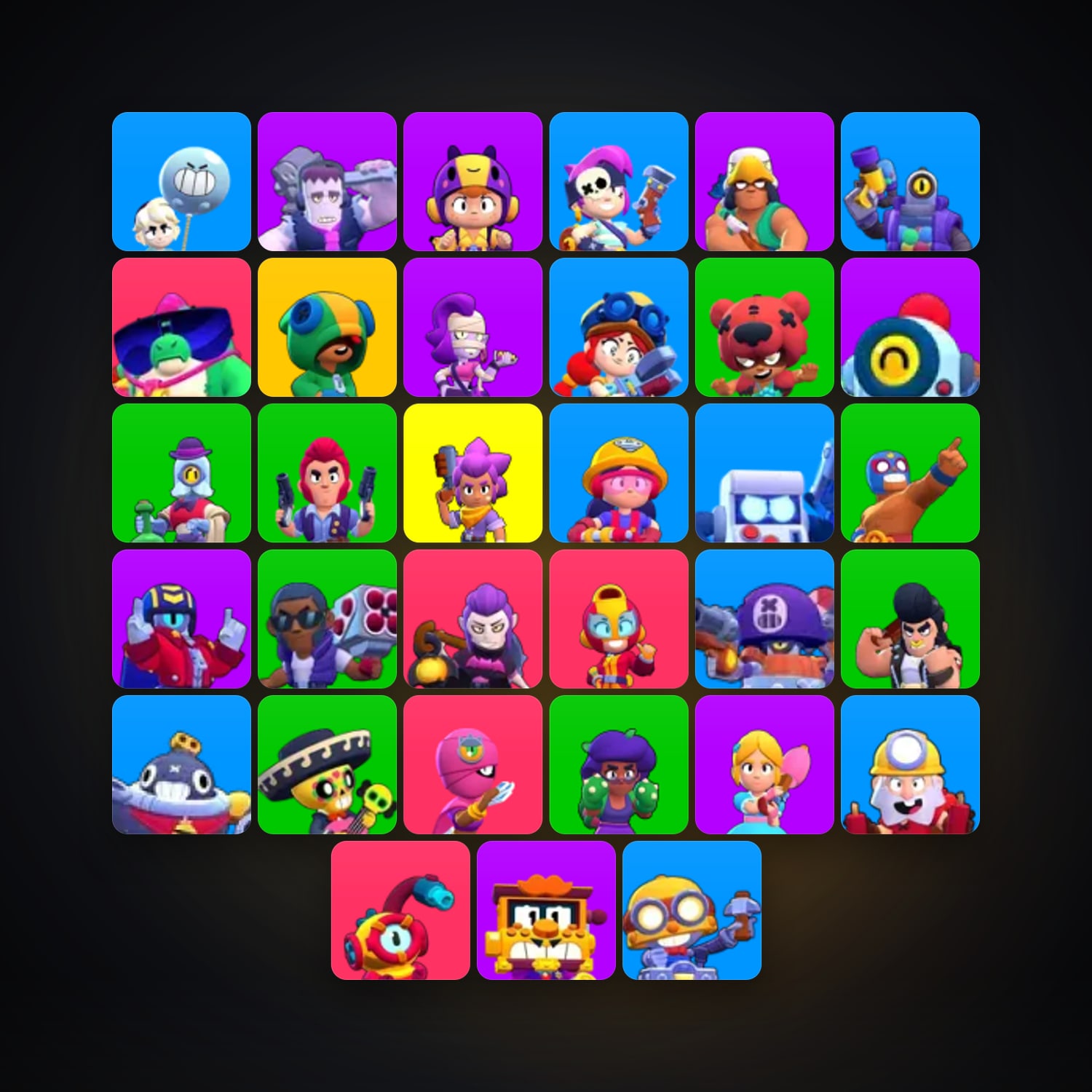 Supercell account: 33 Brawlers | 10.5K Trophies | TH 8 — HabibiAccounts