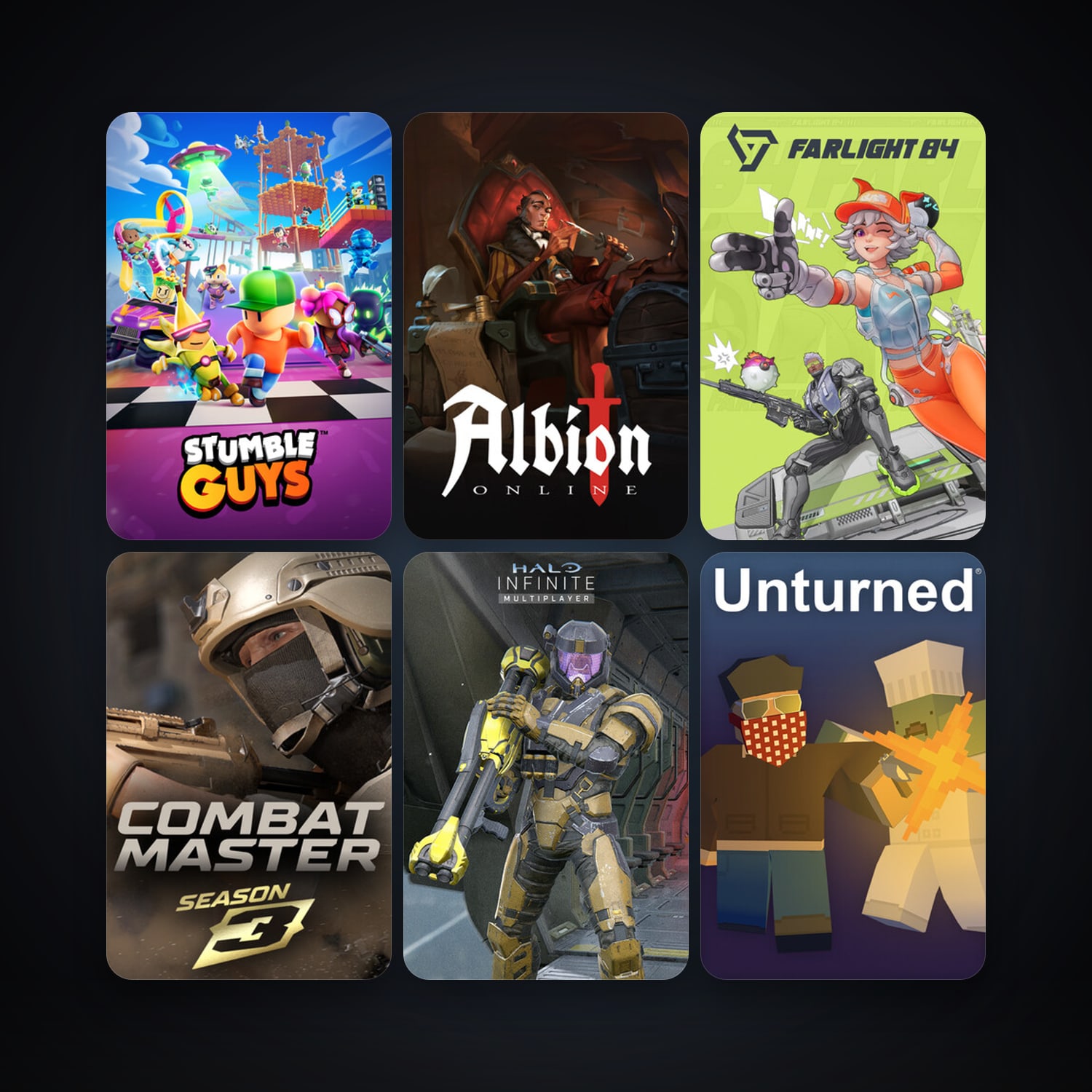 Unturned + Albion Online, 21 games, clean — HabibiAccounts