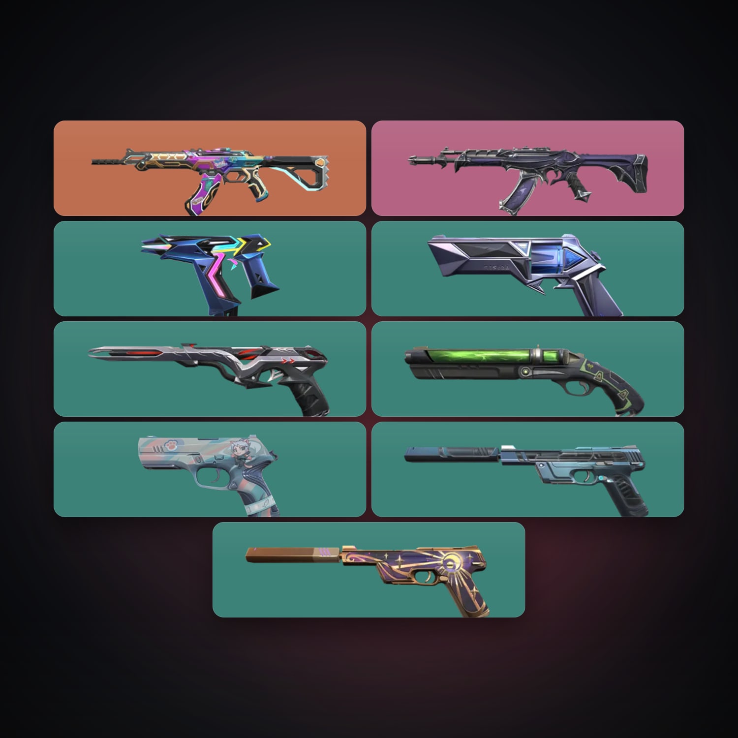 EU Plat 1 locker — 9 skins, lvl 128 — HabibiAccounts