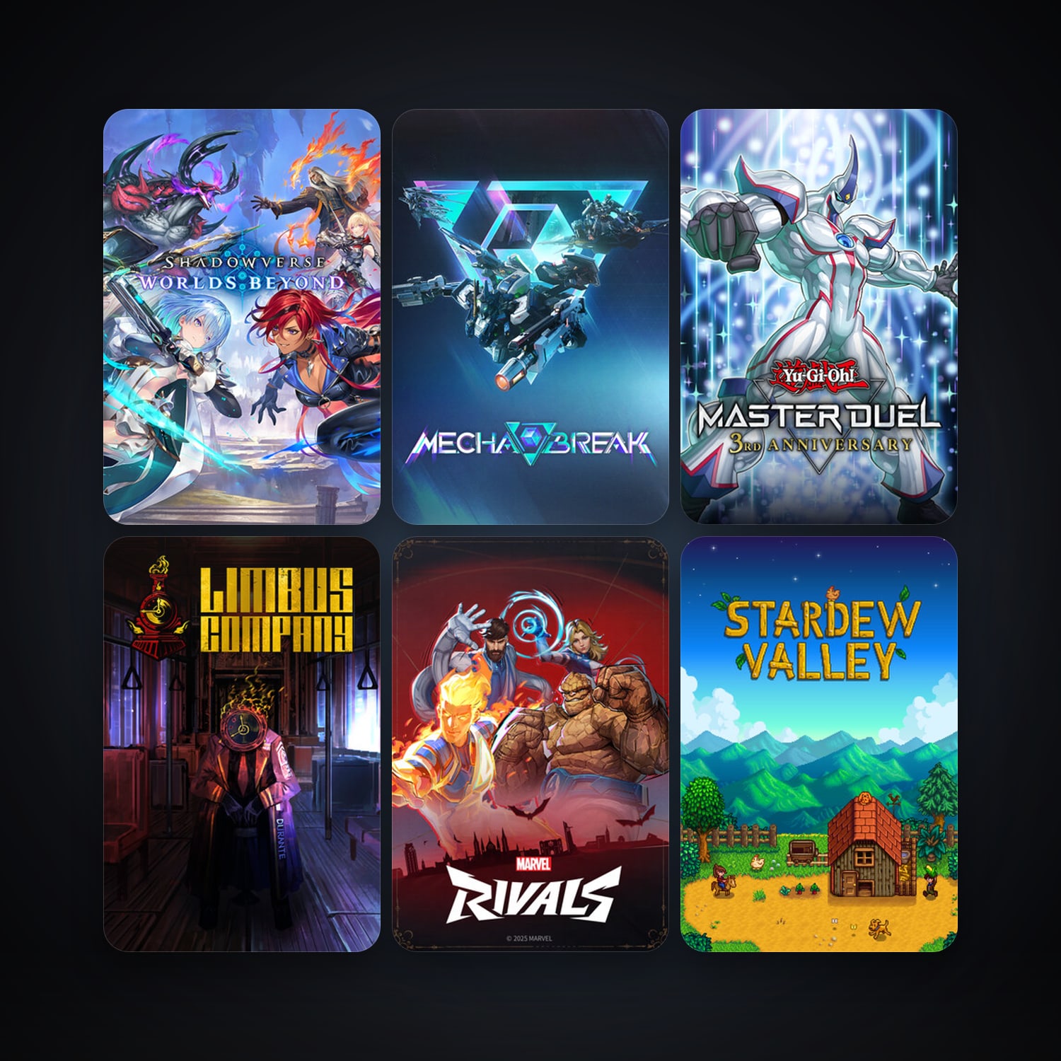 Stardew Valley + Yu-Gi-Oh! Master Duel, 9 games, clean — HabibiAccounts
