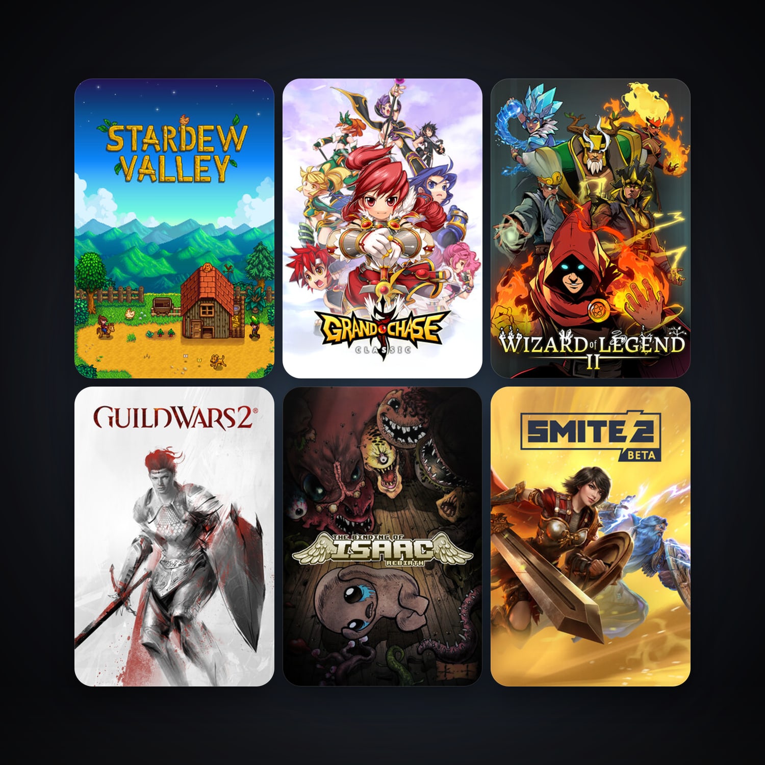 The Binding of Isaac: Rebirth + Stardew Valley, 11 games, clean — HabibiAccounts