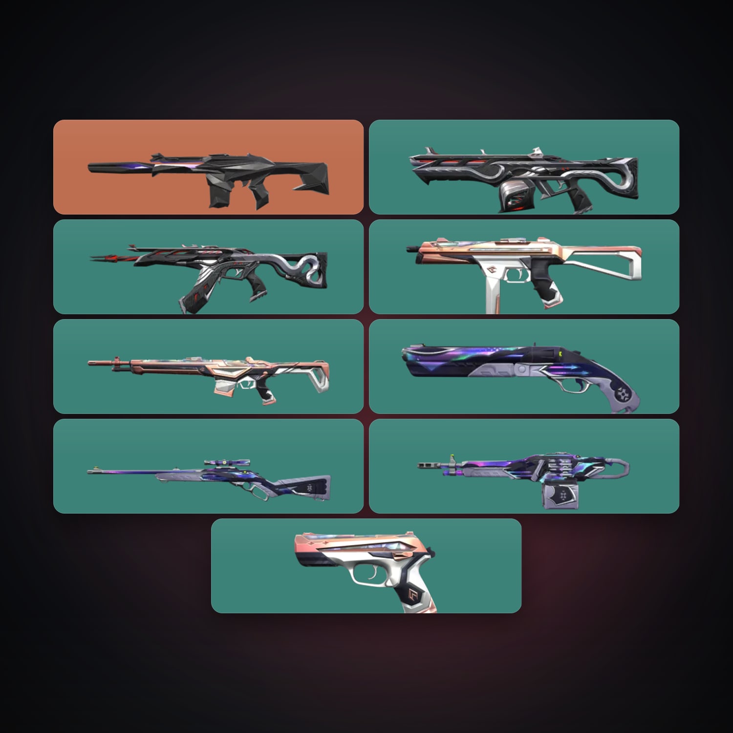 EU locker — 9 skins, lvl 17 — HabibiAccounts