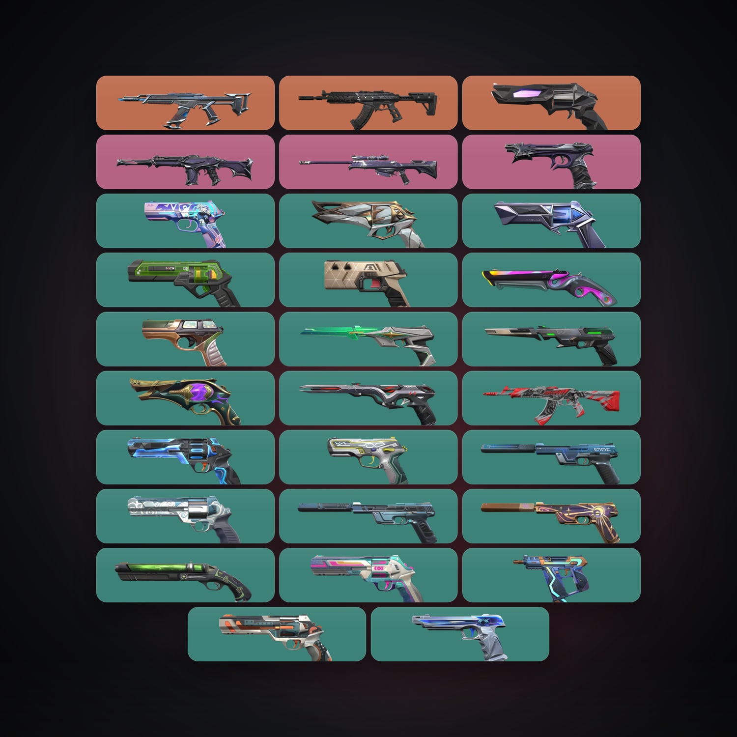 LA Ascendant 1 locker — 29 skins, lvl 437 — HabibiAccounts