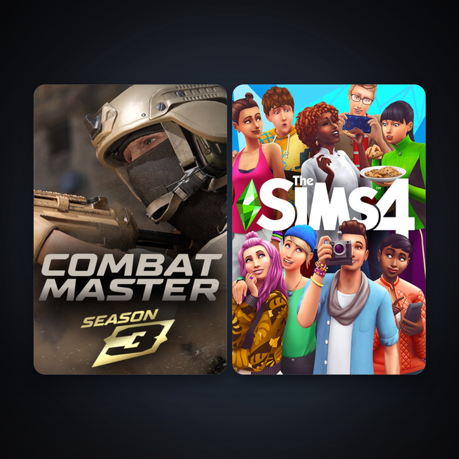 The Sims 4 + Combat Master: Season 1, 8 games, clean — HabibiAccounts