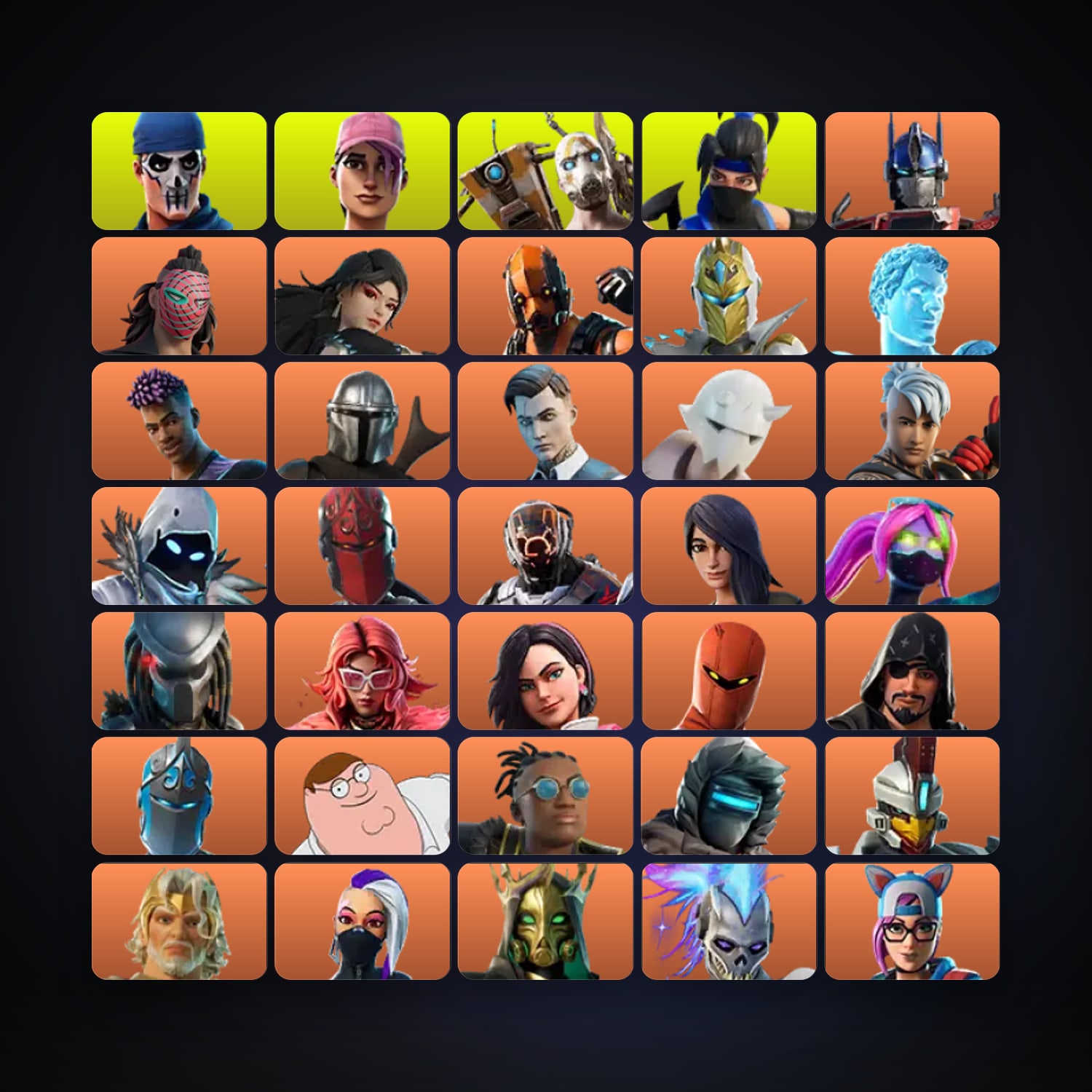Fortnite account with Warpaint & Rose Team Leader — 347 skins — 50 V-Bucks — lvl 9492 — HabibiAccounts