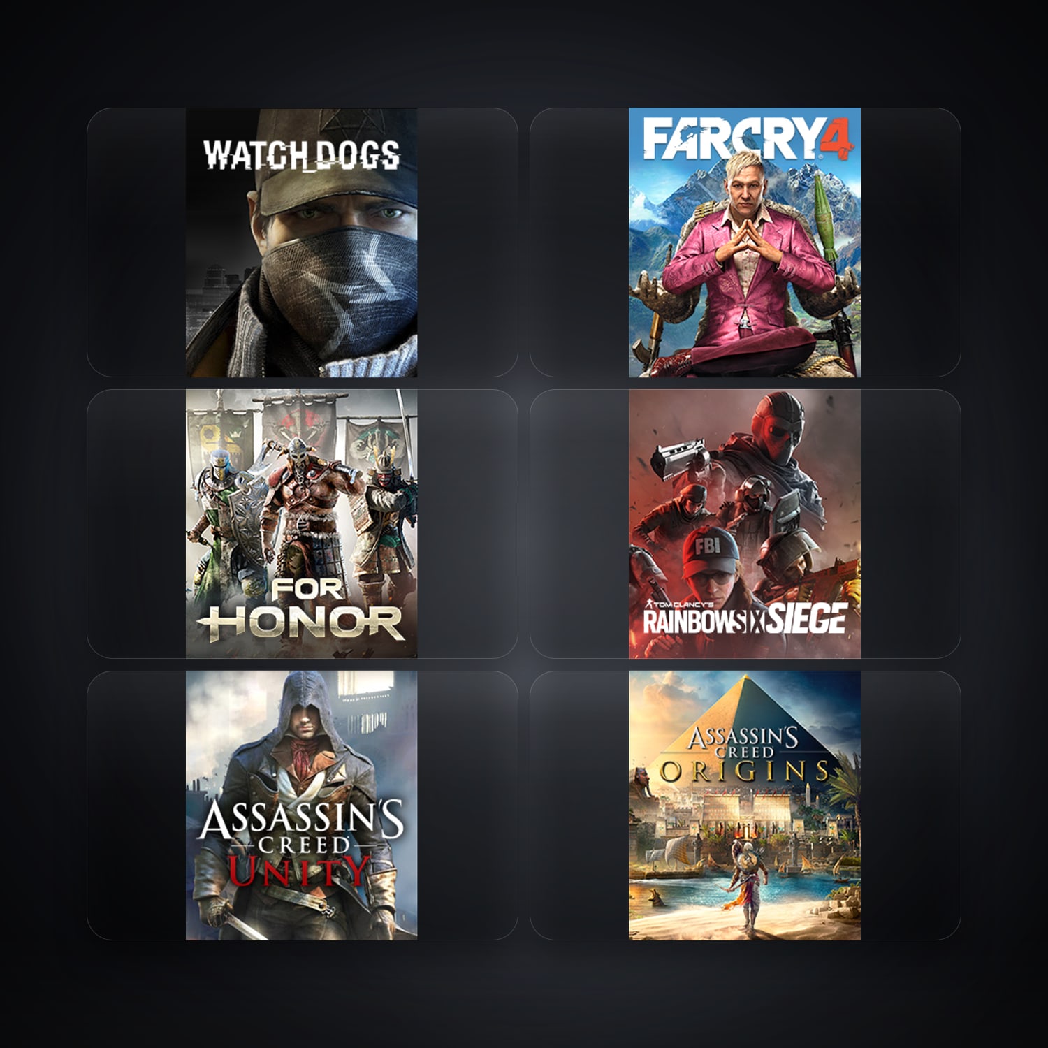 Ubisoft Watch_Dogs + Far Cry 4 — BR — 6 games — HabibiAccounts