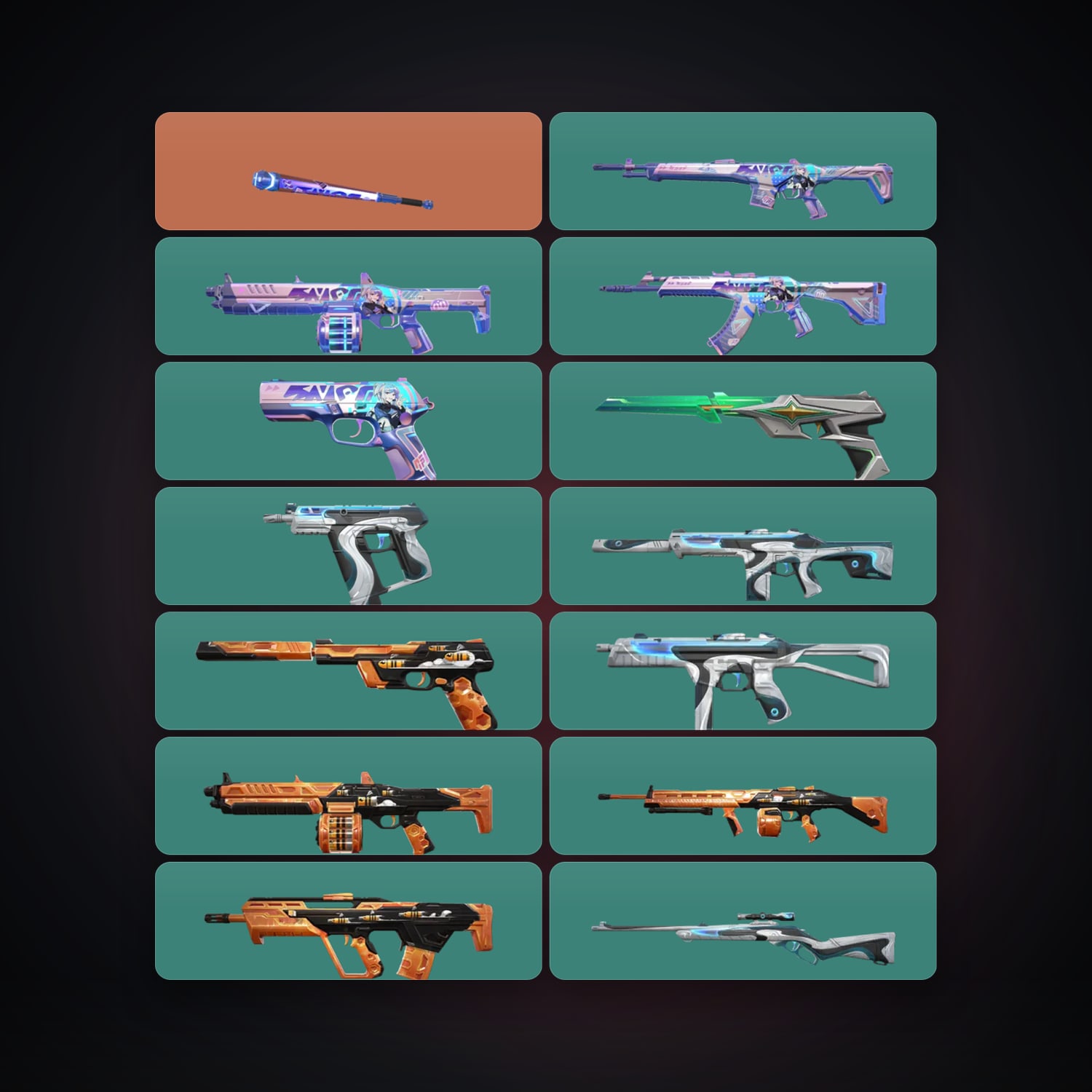 AP Gold 1 locker — 1 knives, 14 skins, lvl 88 — HabibiAccounts