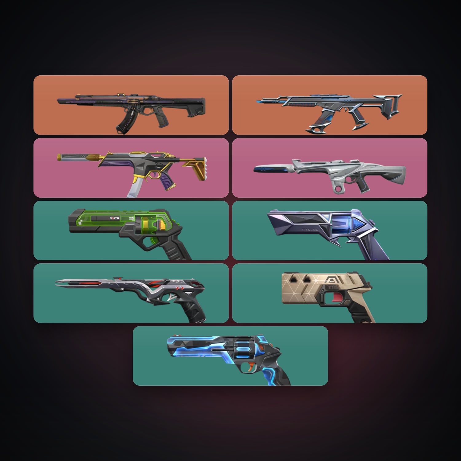 AP Silver 1 locker — 10 skins, lvl 172 — HabibiAccounts
