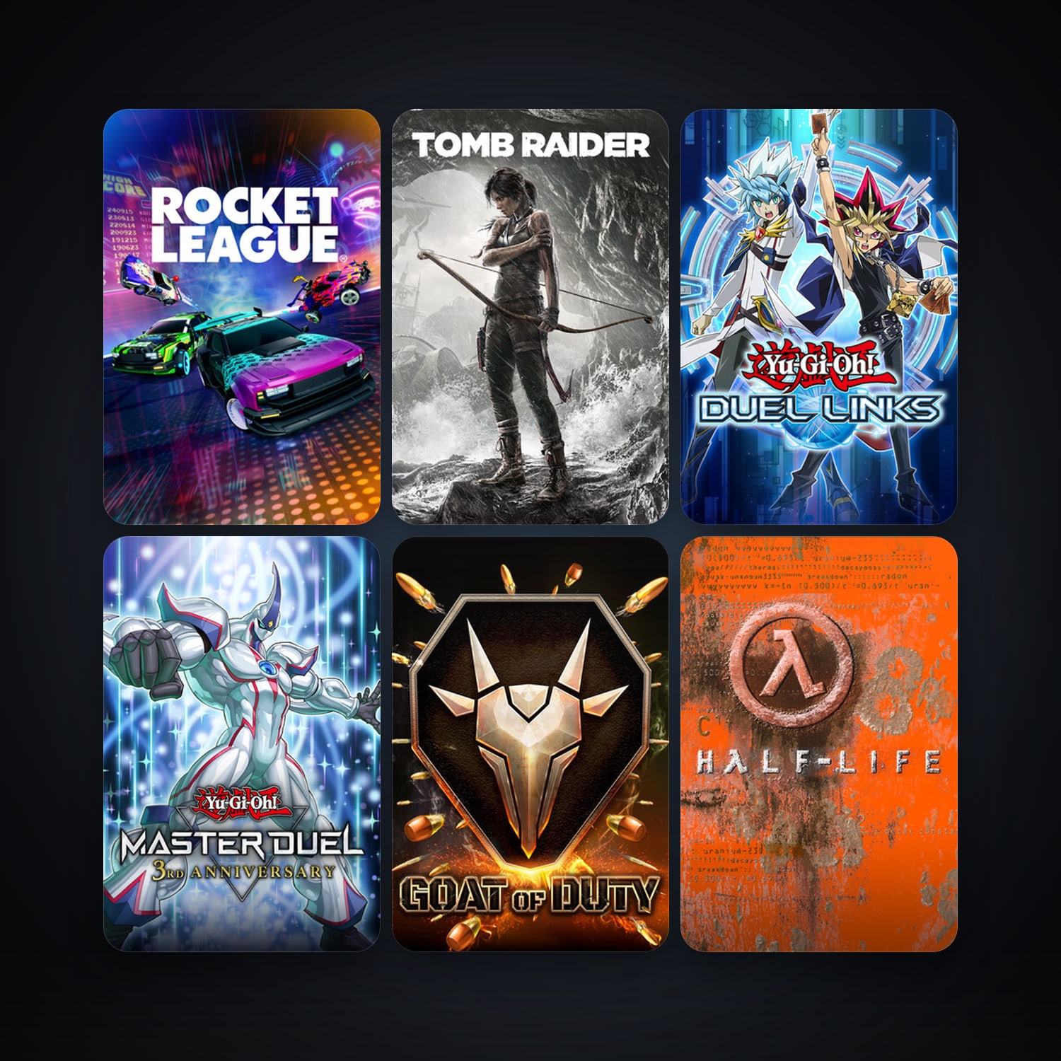 Half-Life + Tomb Raider, 13 games, clean — HabibiAccounts