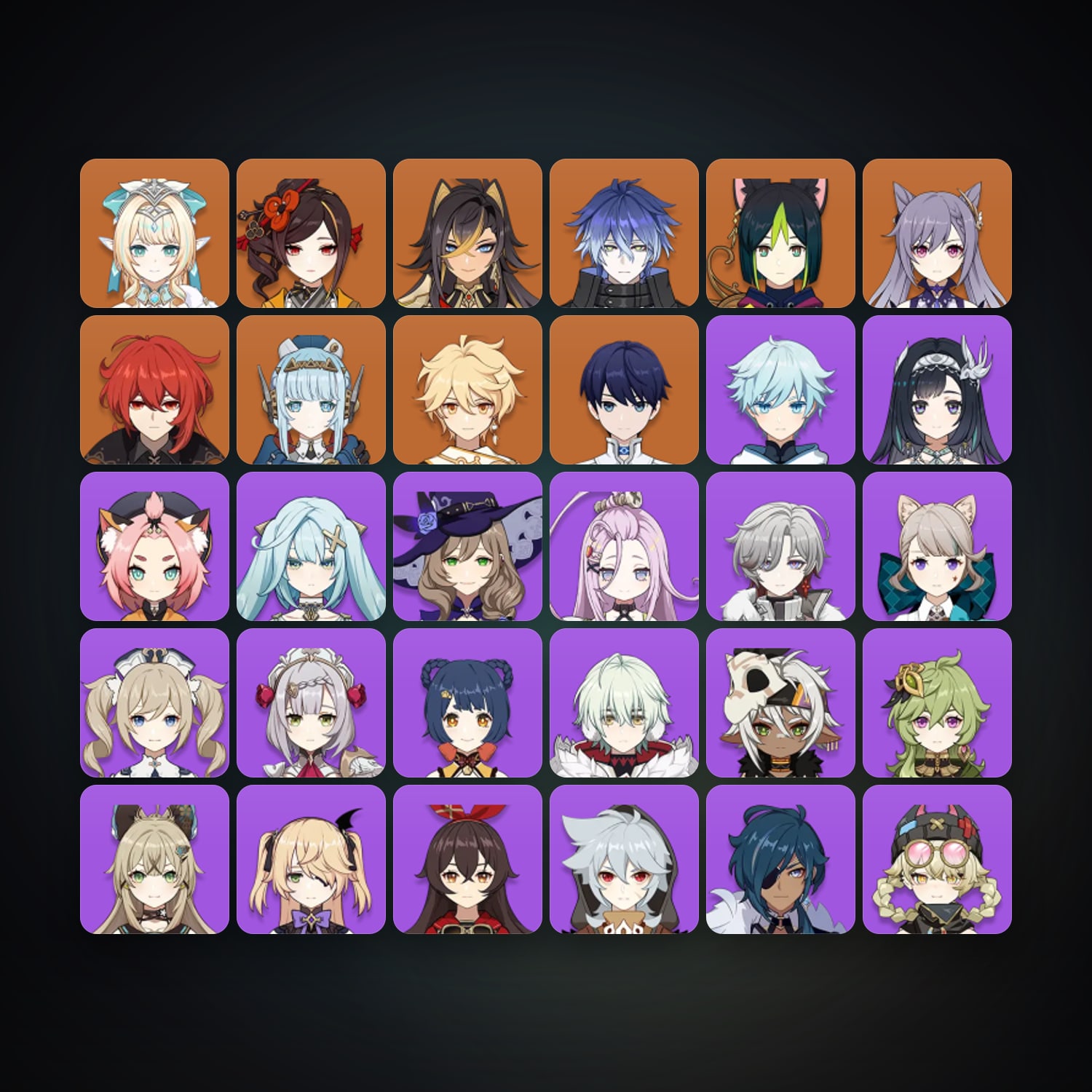 Genshin Impact | AR 43 | 30 Chars | 8× 5★ — HabibiAccounts
