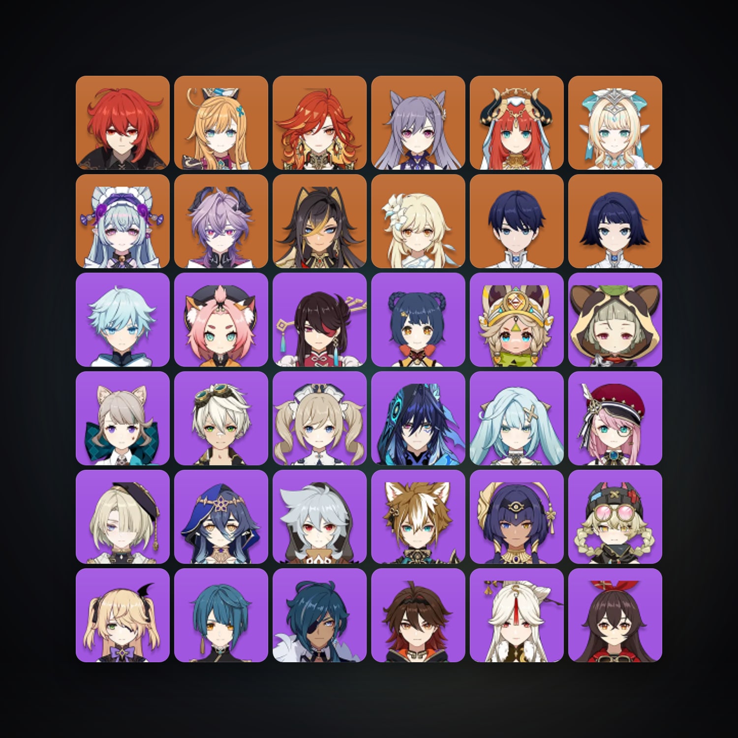 Genshin Impact | AR 53 | 44 Chars | 9× 5★ — Genshin / miHoYo Account — HabibiAccounts