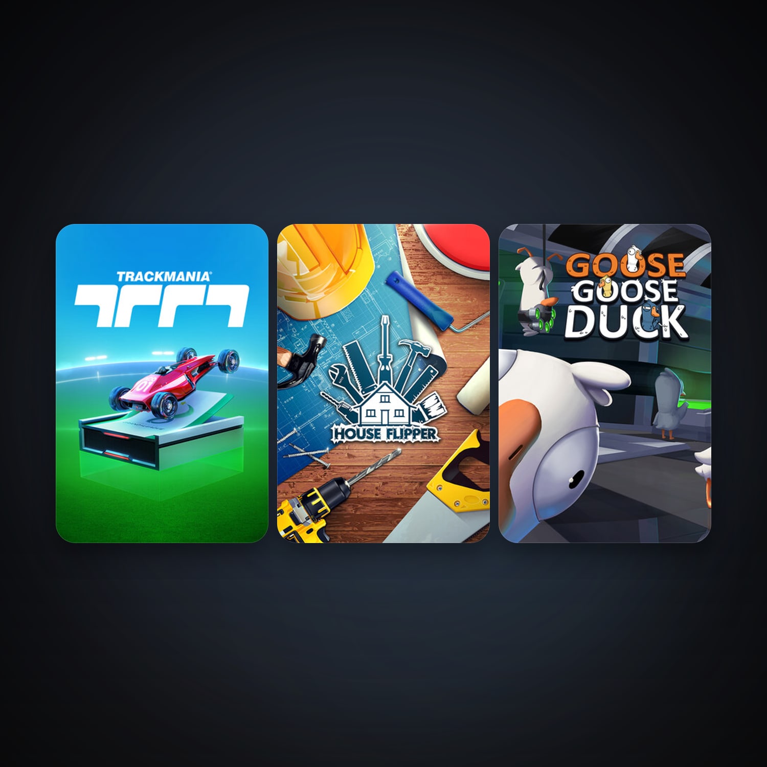 House Flipper + Goose Goose Duck, 14 games, clean — HabibiAccounts