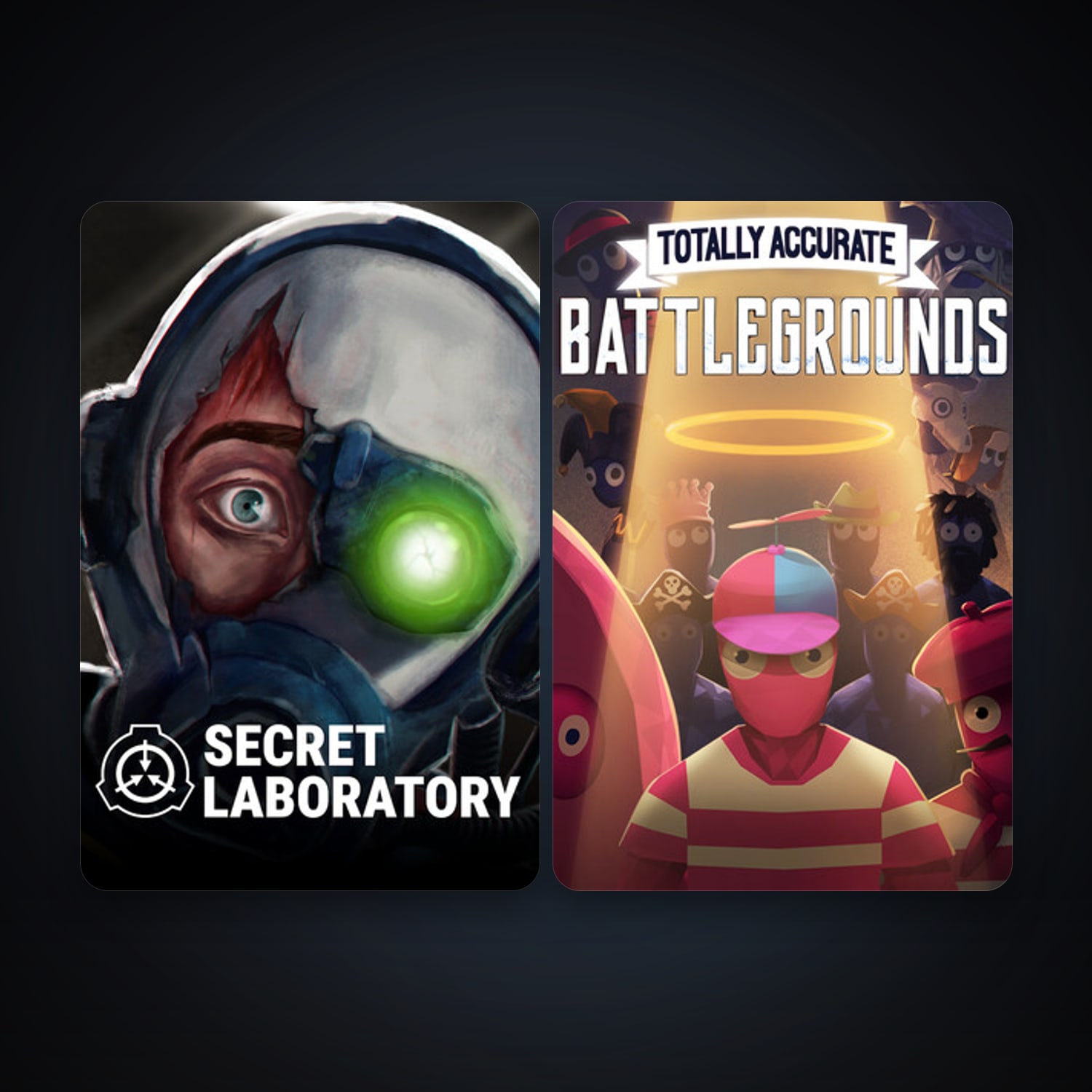 SCP: Secret Laboratory + Totally Accurate Battlegrounds, 7 games, clean — HabibiAccounts