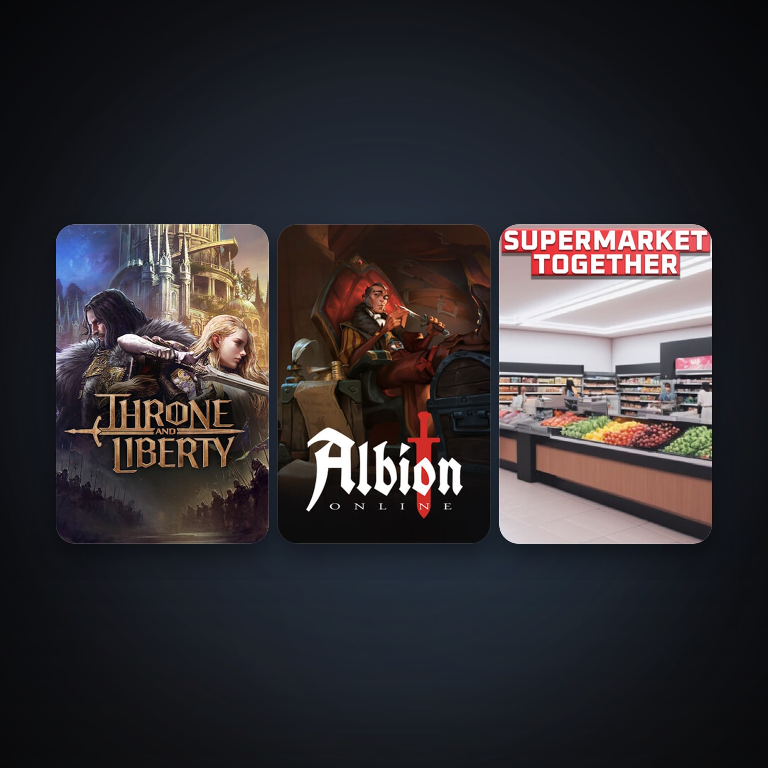 Albion Online + THRONE AND LIBERTY, 5 games, clean — HabibiAccounts