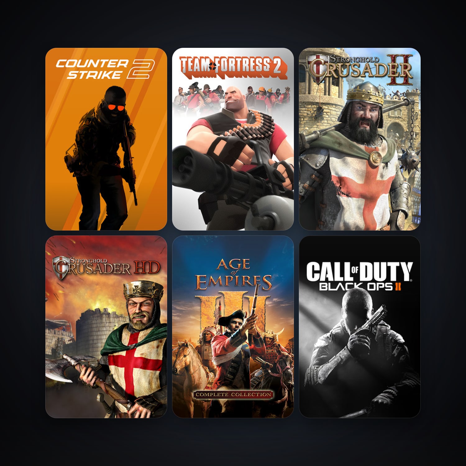 Counter-Strike + Team Fortress Classic, 169 games, Steam 17, clean — HabibiAccounts