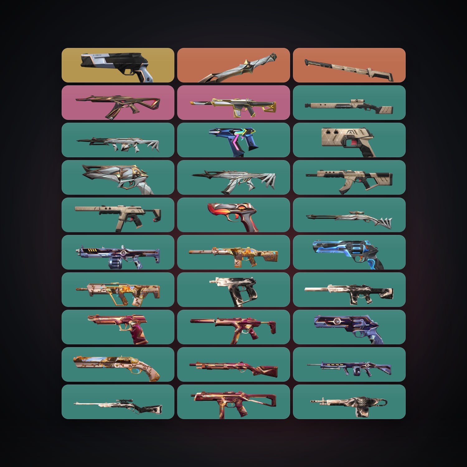 AP Plat 1 locker — 2 knives, 32 skins, lvl 126 — HabibiAccounts