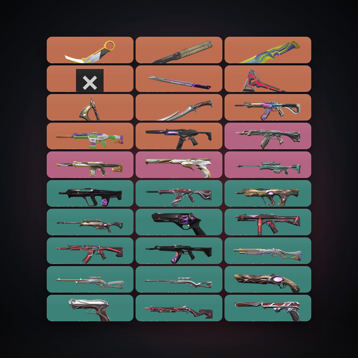 EU Gold 2 locker — 8 knives, 92 skins, lvl 159 — HabibiAccounts