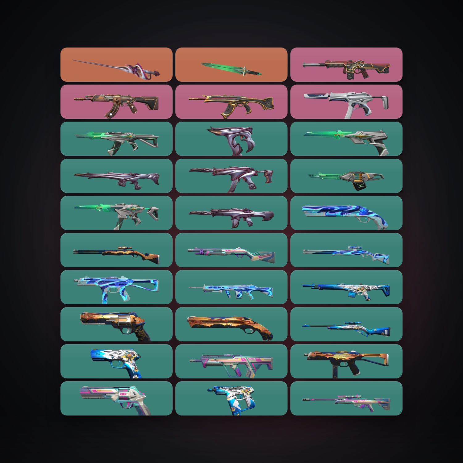 AP Gold 1 locker — 2 knives, 30 skins, lvl 71 — HabibiAccounts