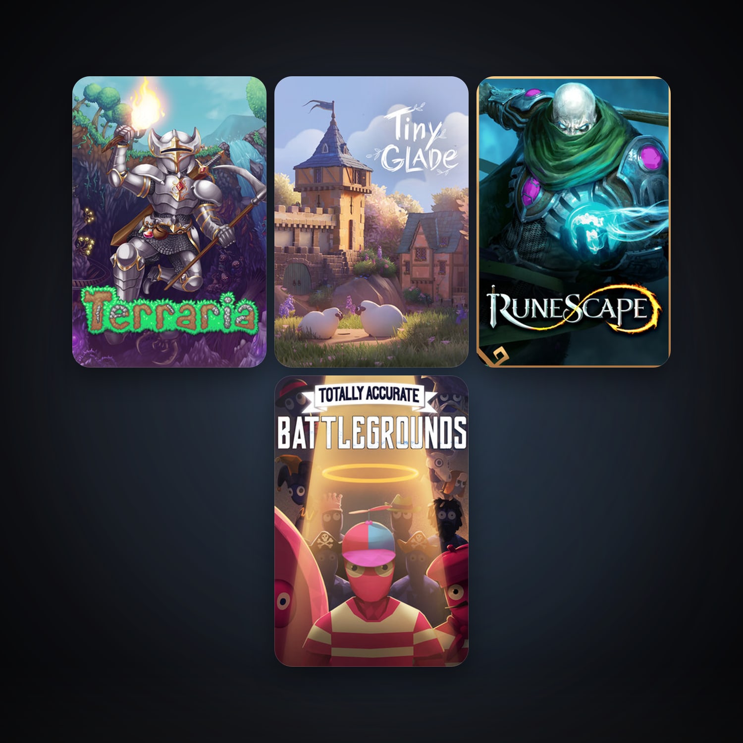 Terraria + Totally Accurate Battlegrounds, 6 games, clean — HabibiAccounts