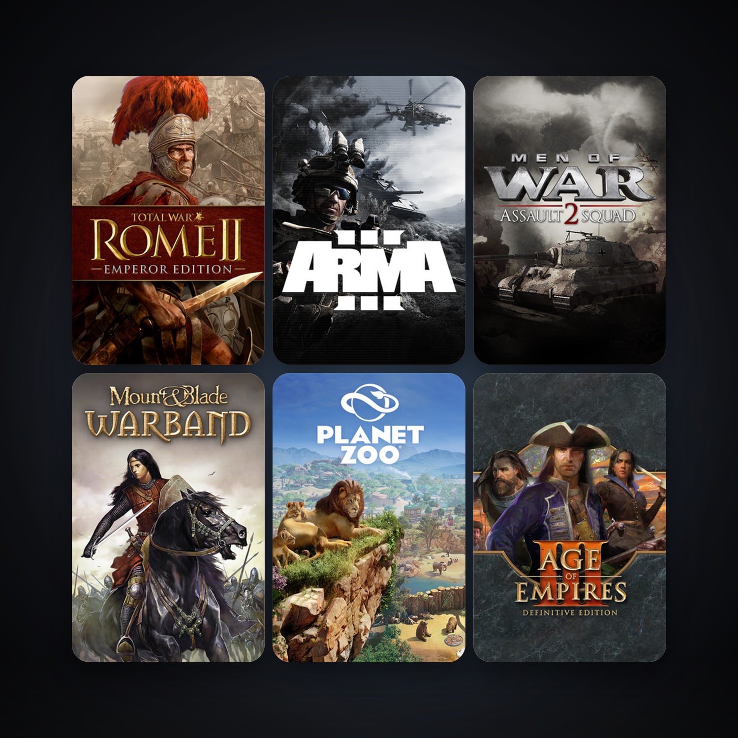 Medieval II: Total War + Empire: Total War, 42 games, clean — HabibiAccounts