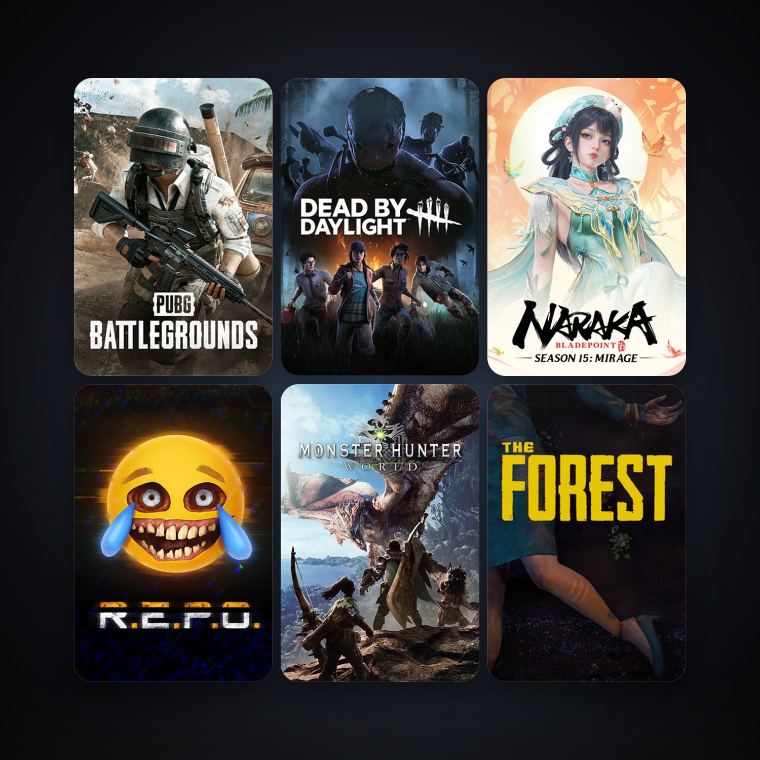 The Forest + PUBG: Battlegrounds, 53 games, clean — HabibiAccounts