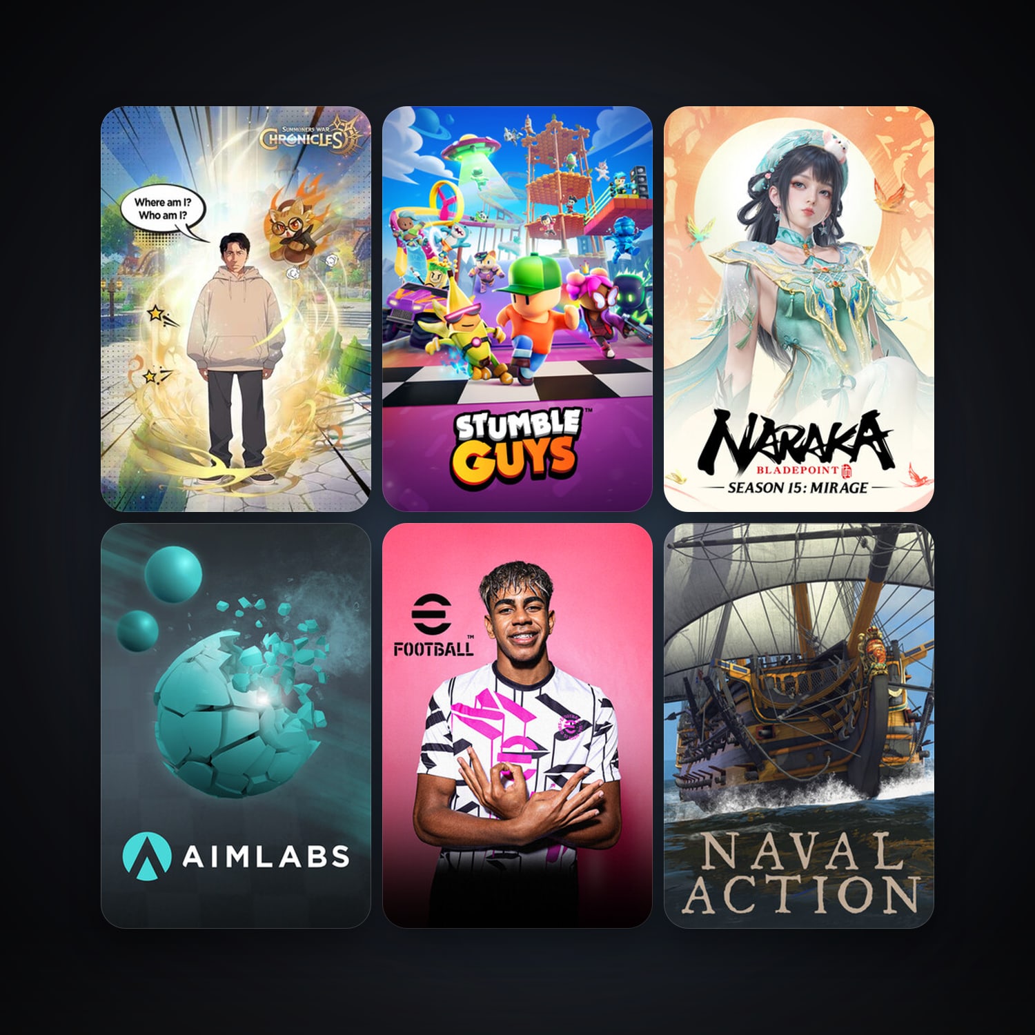 Naval Action + Aimlabs, 16 games, clean — HabibiAccounts