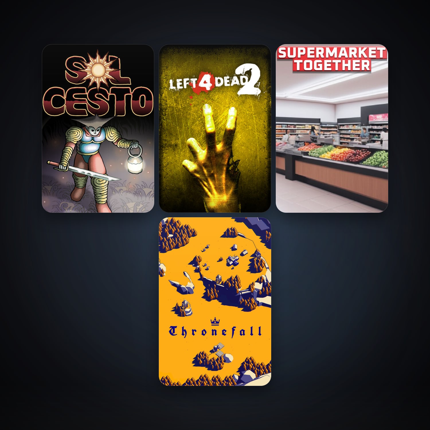 Left 4 Dead 2 + Trackmania, 12 games, clean — HabibiAccounts