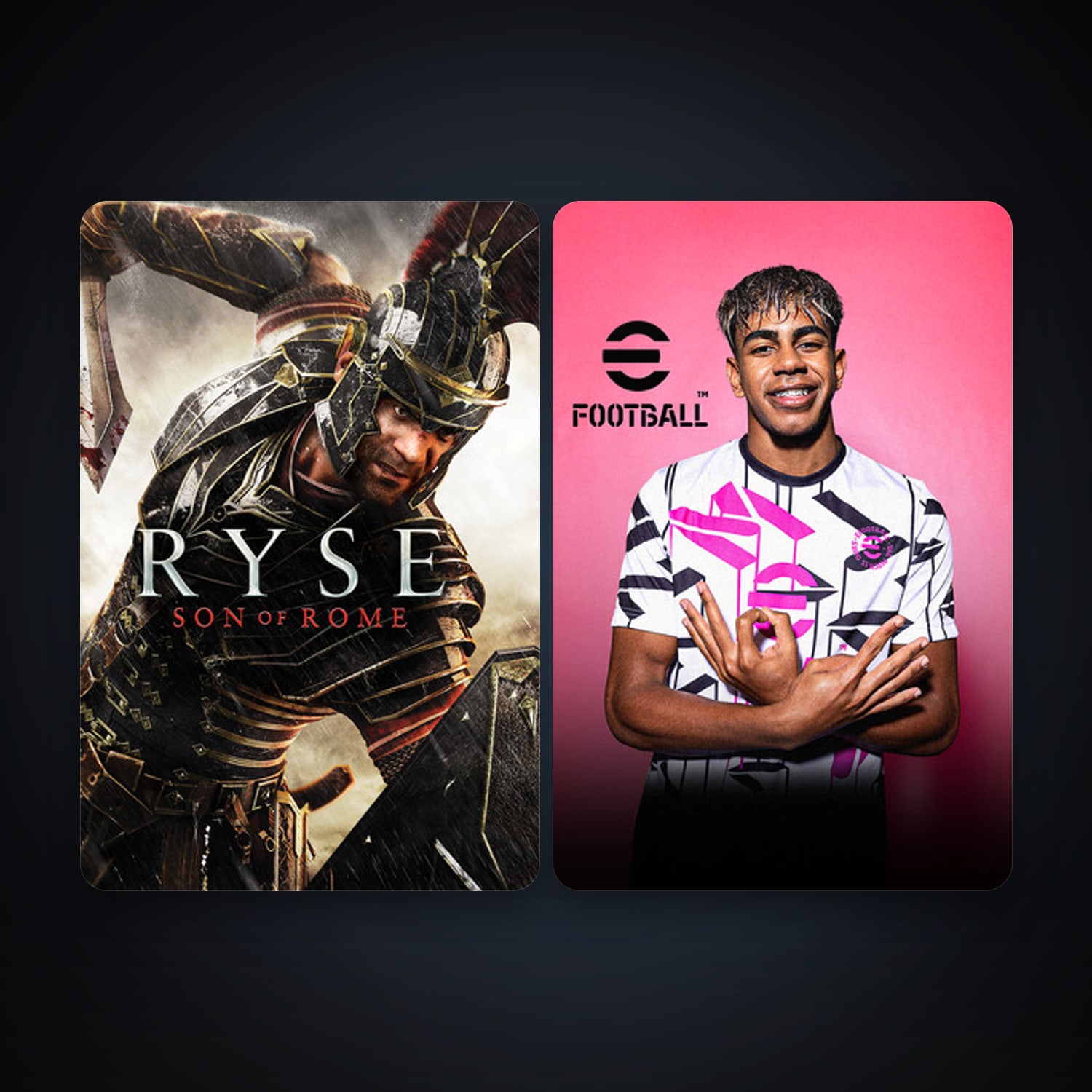 Ryse: Son of Rome + eFootball 2024, 3 games, clean — HabibiAccounts