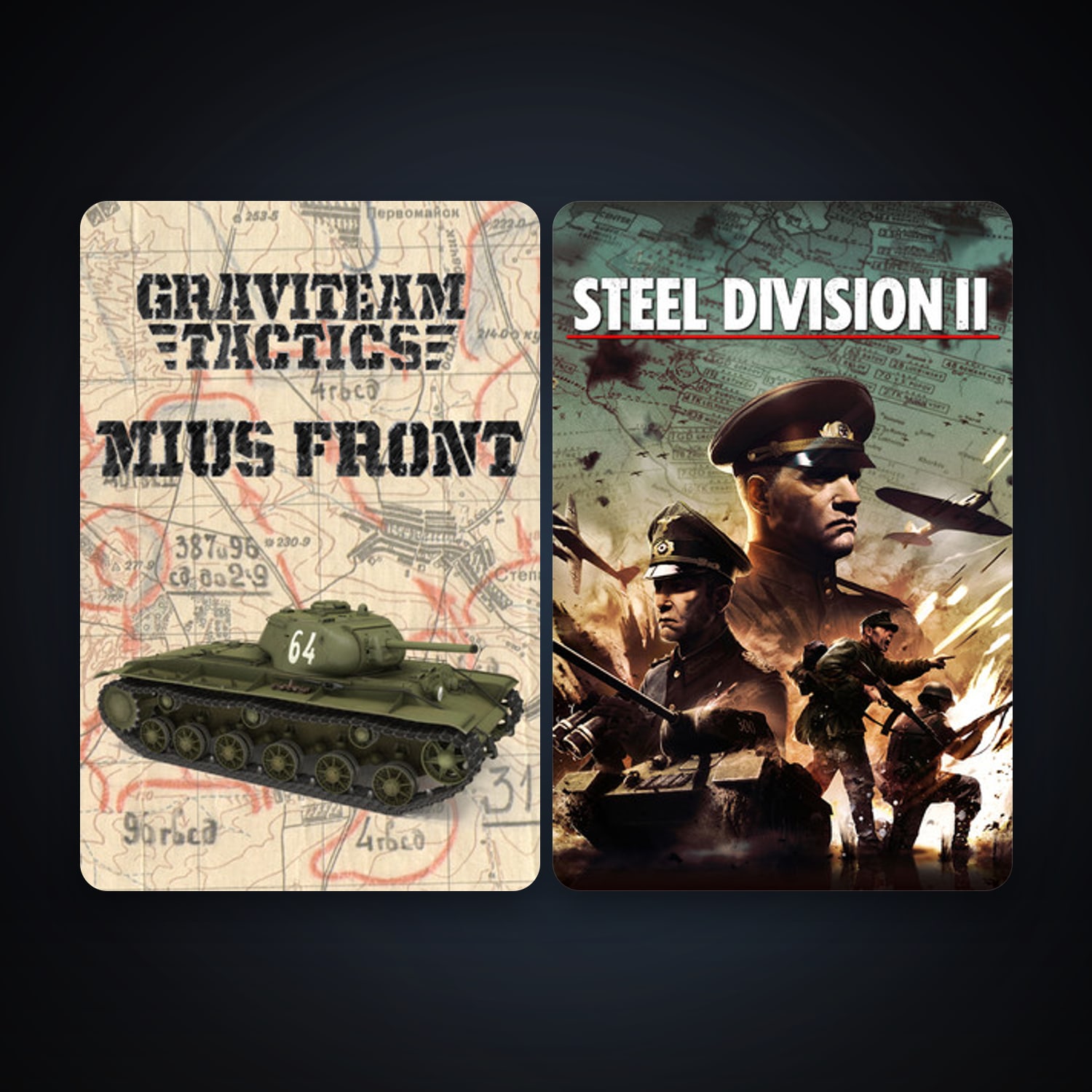 Graviteam Tactics: Mius-Front + Steel Division 2, 2 games, clean — HabibiAccounts