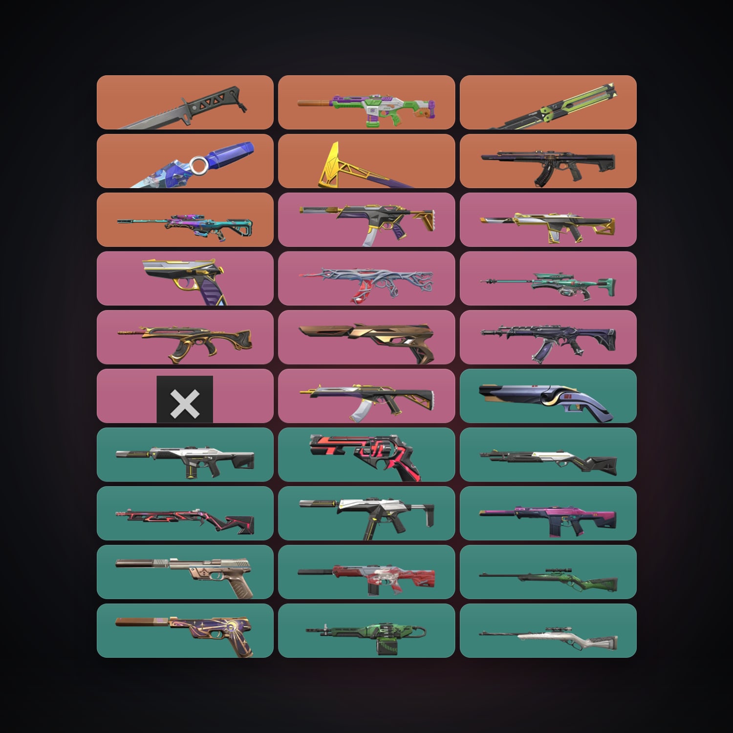 EU Plat 1 locker — 4 knives, 39 skins, lvl 133 — HabibiAccounts