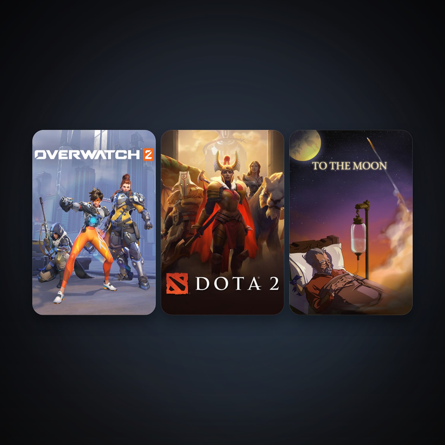 Dota 2 + To the Moon, 8 games, clean — HabibiAccounts