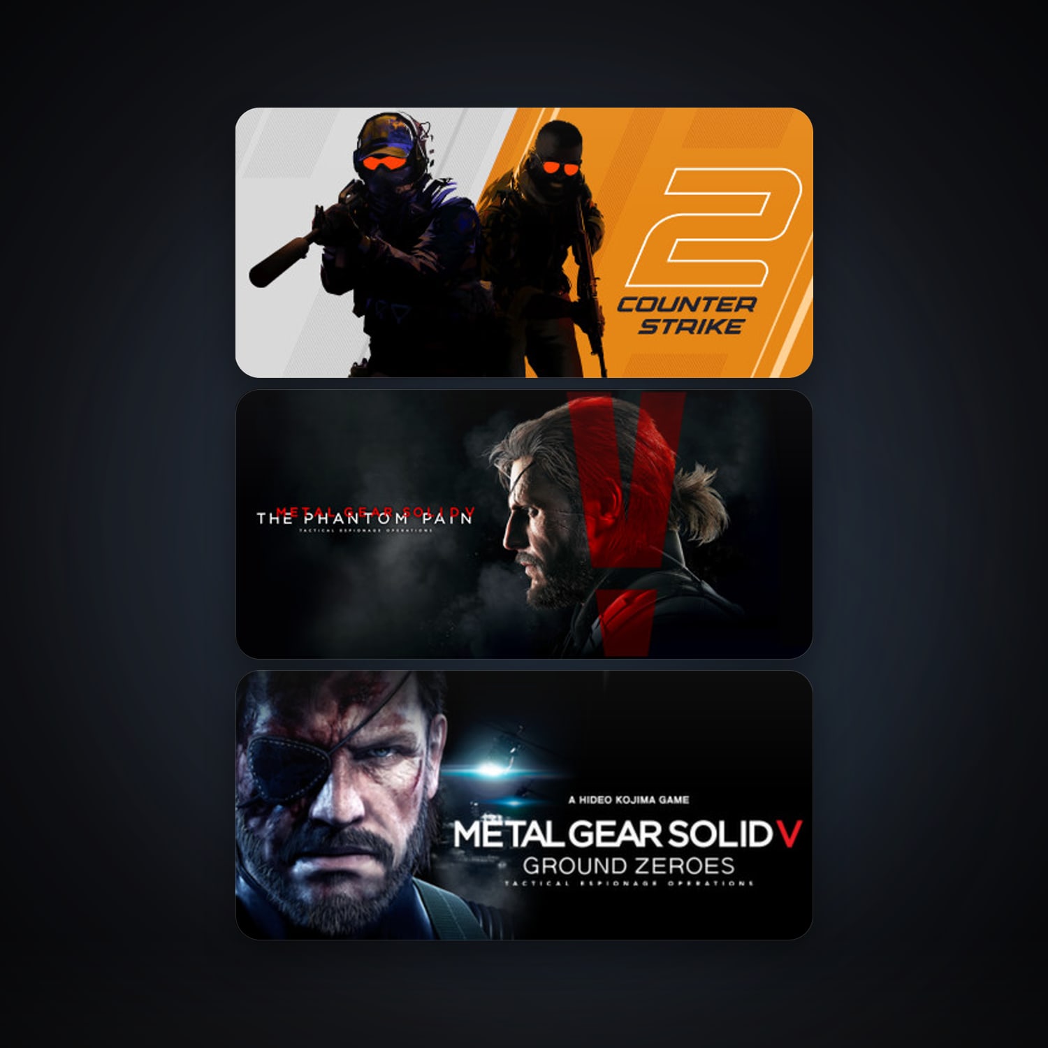 CS2 Prime + Metal Gear Solid V: THE Phantom Pain, 5 games, clean — HabibiAccounts