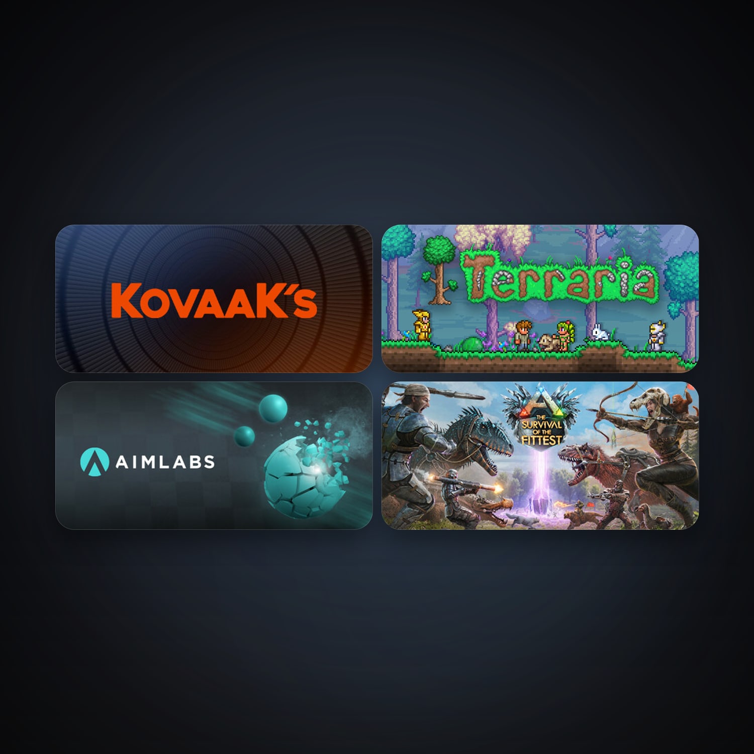 Terraria + ARK: The Survival Of The Fittest, 7 games, clean — HabibiAccounts
