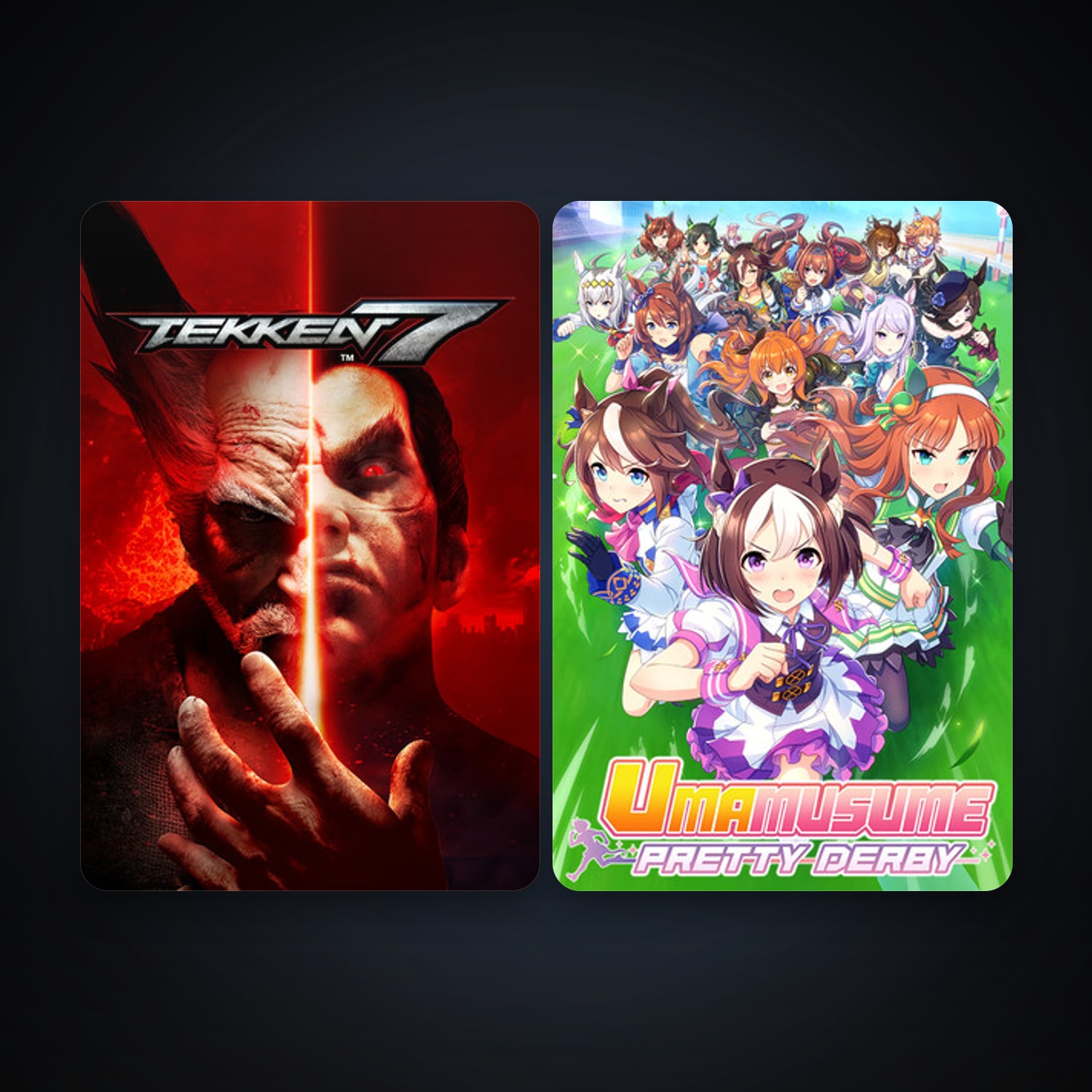 TEKKEN 7 + Umamusume: Pretty Derby, 3 games, clean — HabibiAccounts