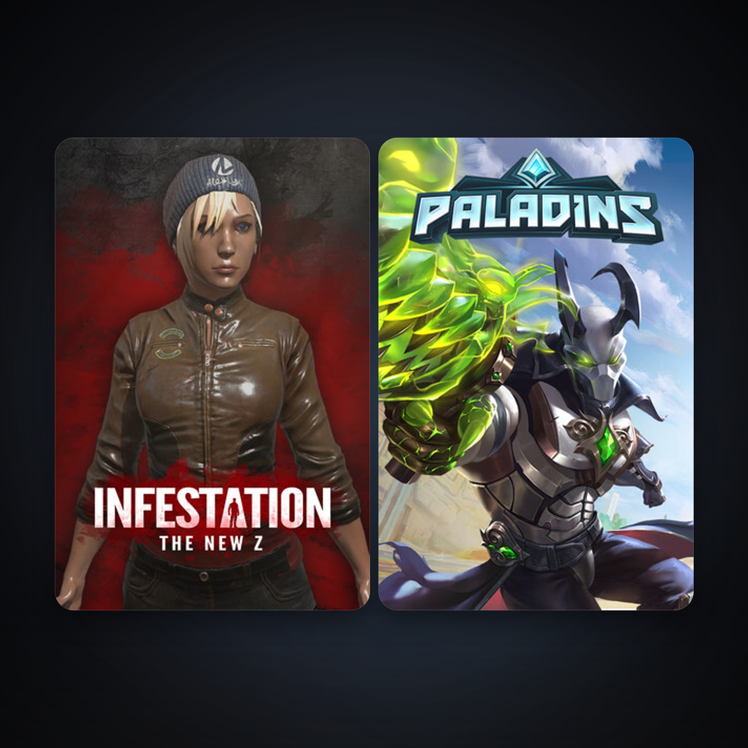 Paladins + Infestation: The New Z, 4 games, clean — HabibiAccounts