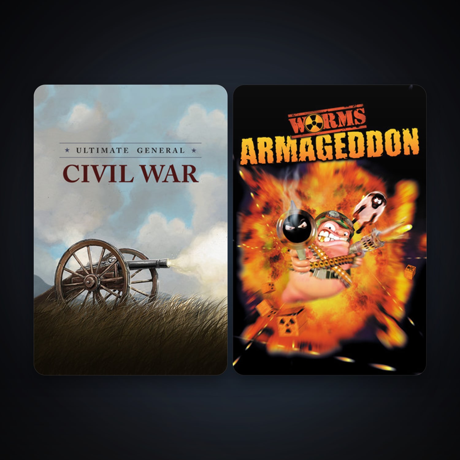 Worms Armageddon + Ultimate General: Civil War, 2 games, clean — HabibiAccounts