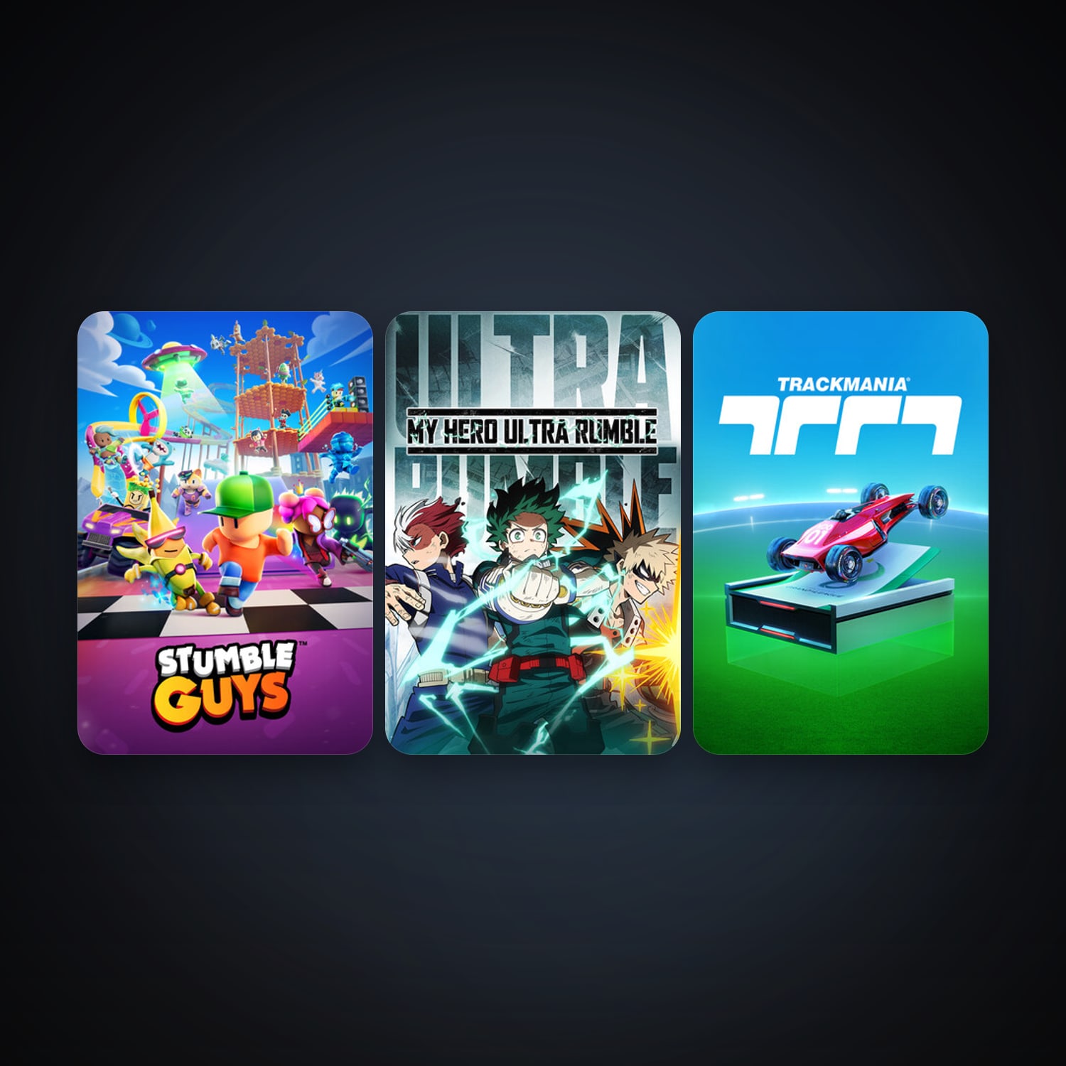 MY HERO ULTRA RUMBLE + Stumble Guys, 3 games, clean — HabibiAccounts
