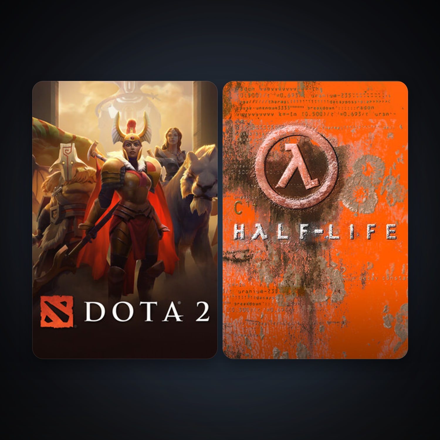 Half-Life + Dota 2, 3 games, clean — HabibiAccounts