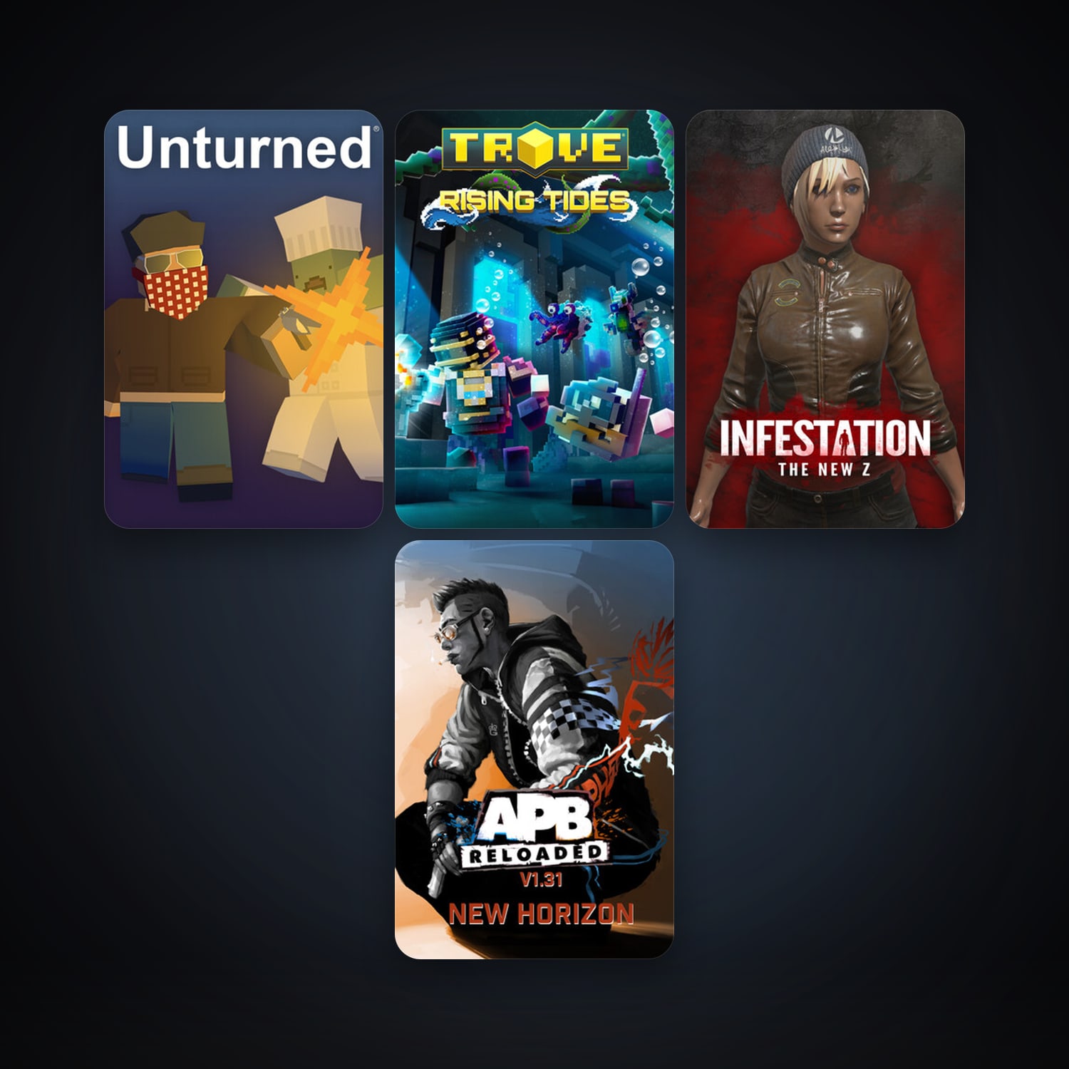 APB Reloaded + Trove, 12 games, clean — HabibiAccounts