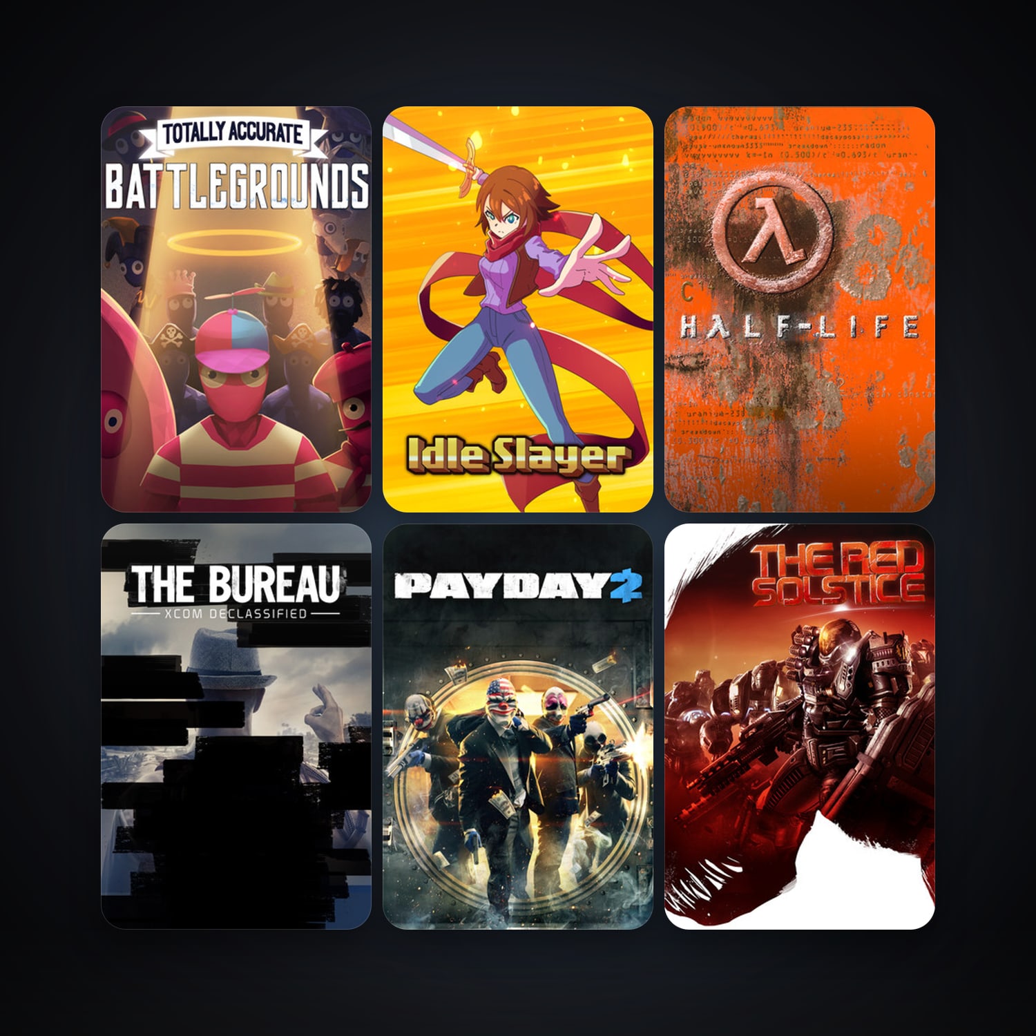 Half-Life + The Bureau: XCOM Declassified, 8 games, clean — HabibiAccounts