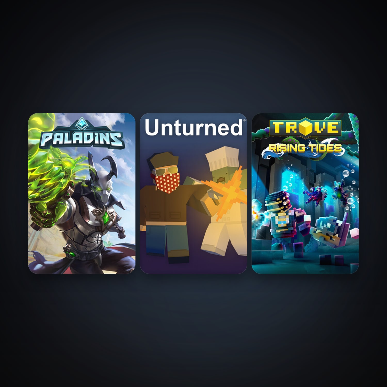 Trove + Unturned, 8 games, clean — HabibiAccounts