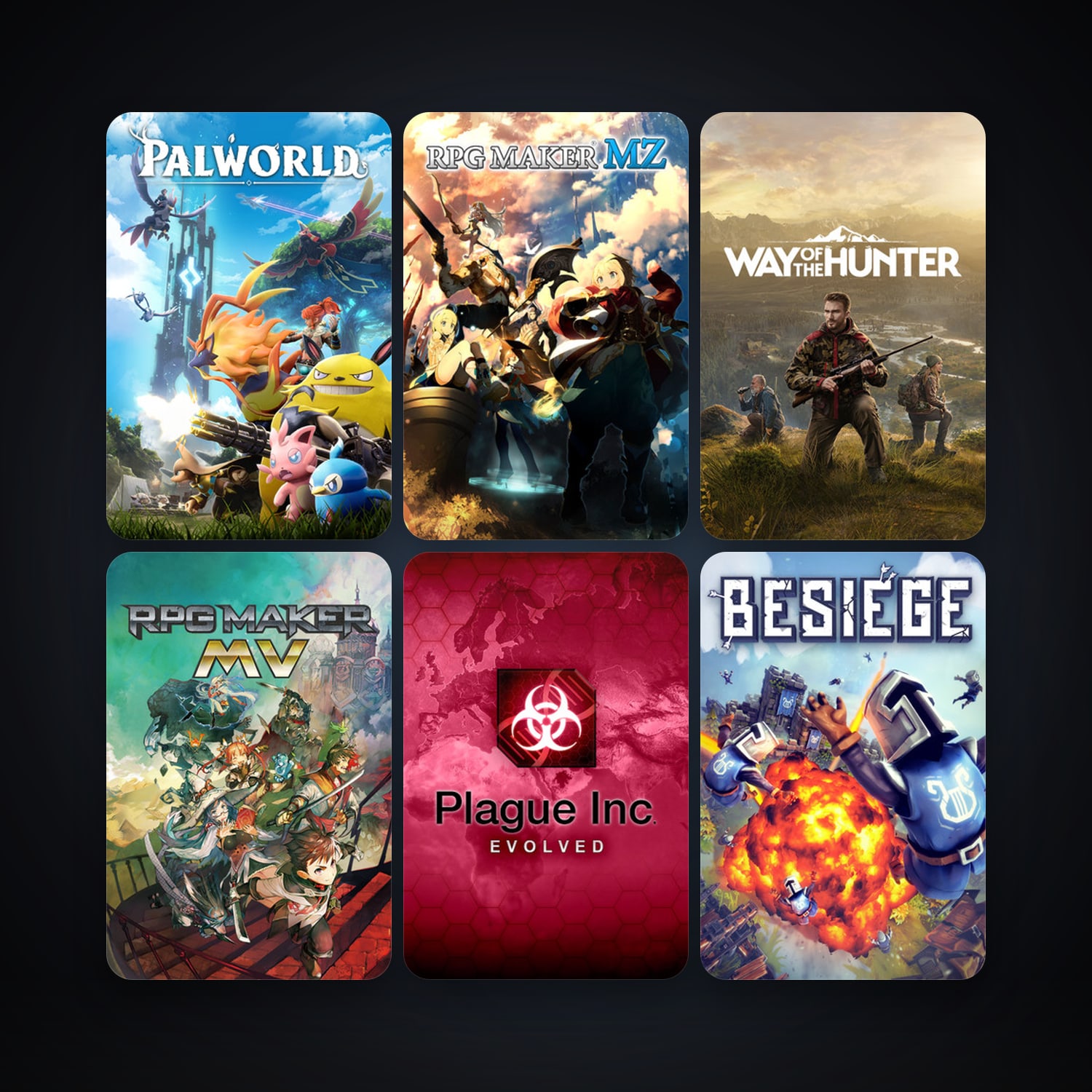 Plague Inc: Evolved + Besiege, 27 games, clean — HabibiAccounts