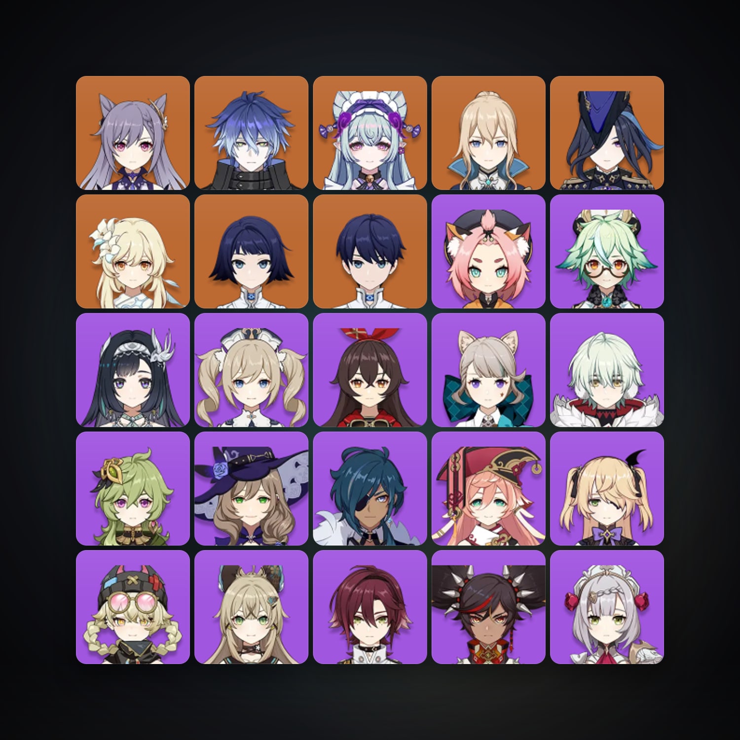 Genshin Impact | AR 45 | 27 Chars | 5× 5★ — Genshin / miHoYo Account — HabibiAccounts