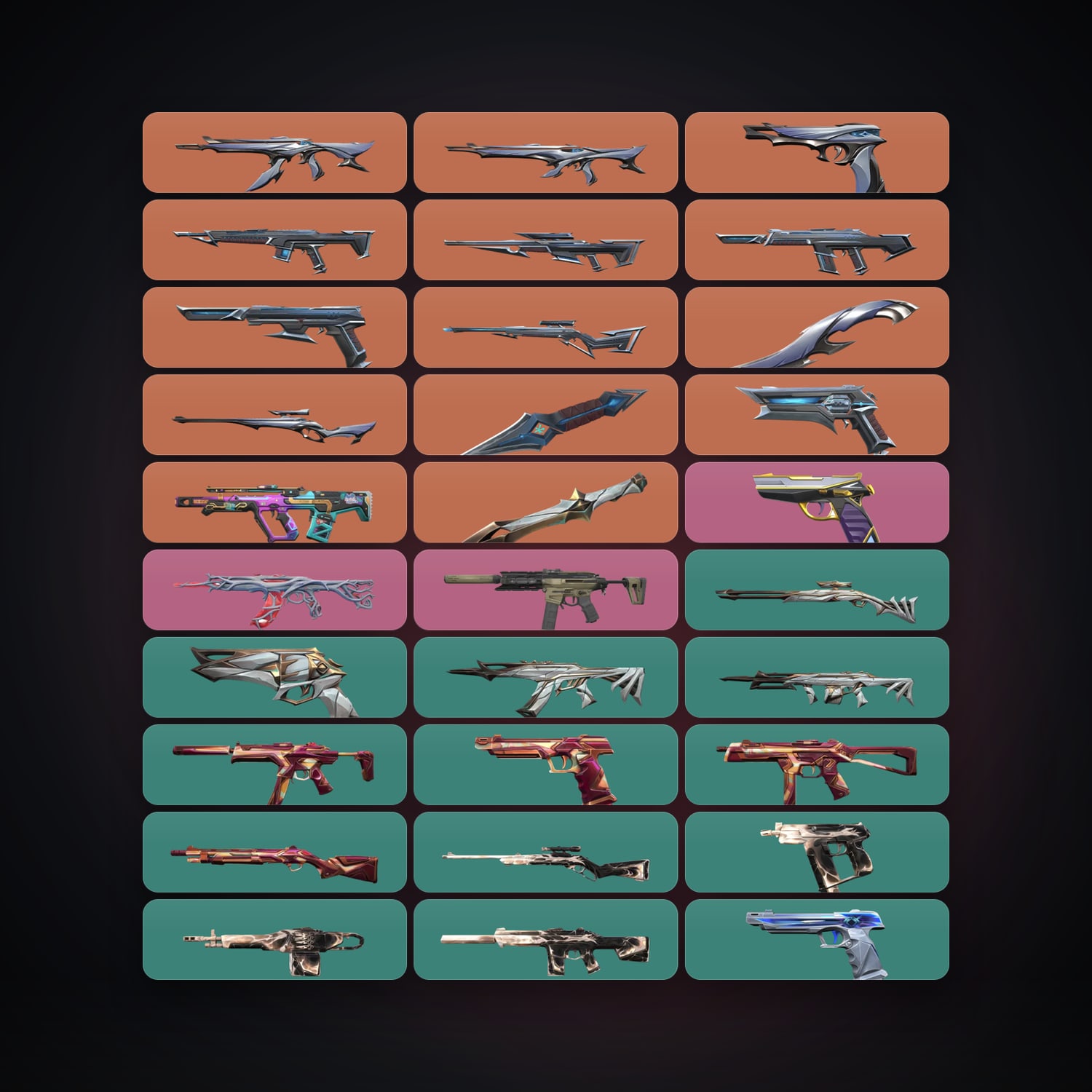 EU Plat 3 locker — 3 knives, 30 skins, lvl 41 — HabibiAccounts