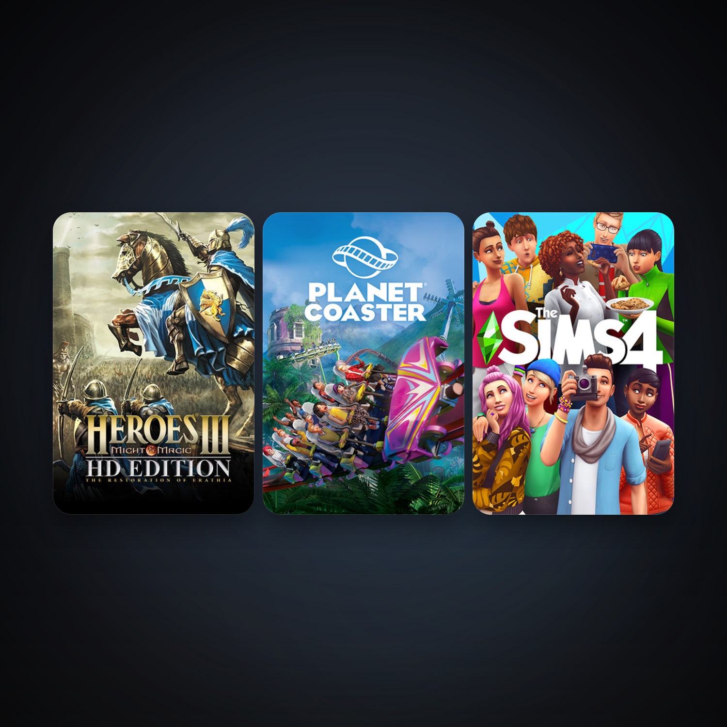 Heroes of Might & Magic III - HD Edition + Planet Coaster, 3 games, clean — HabibiAccounts