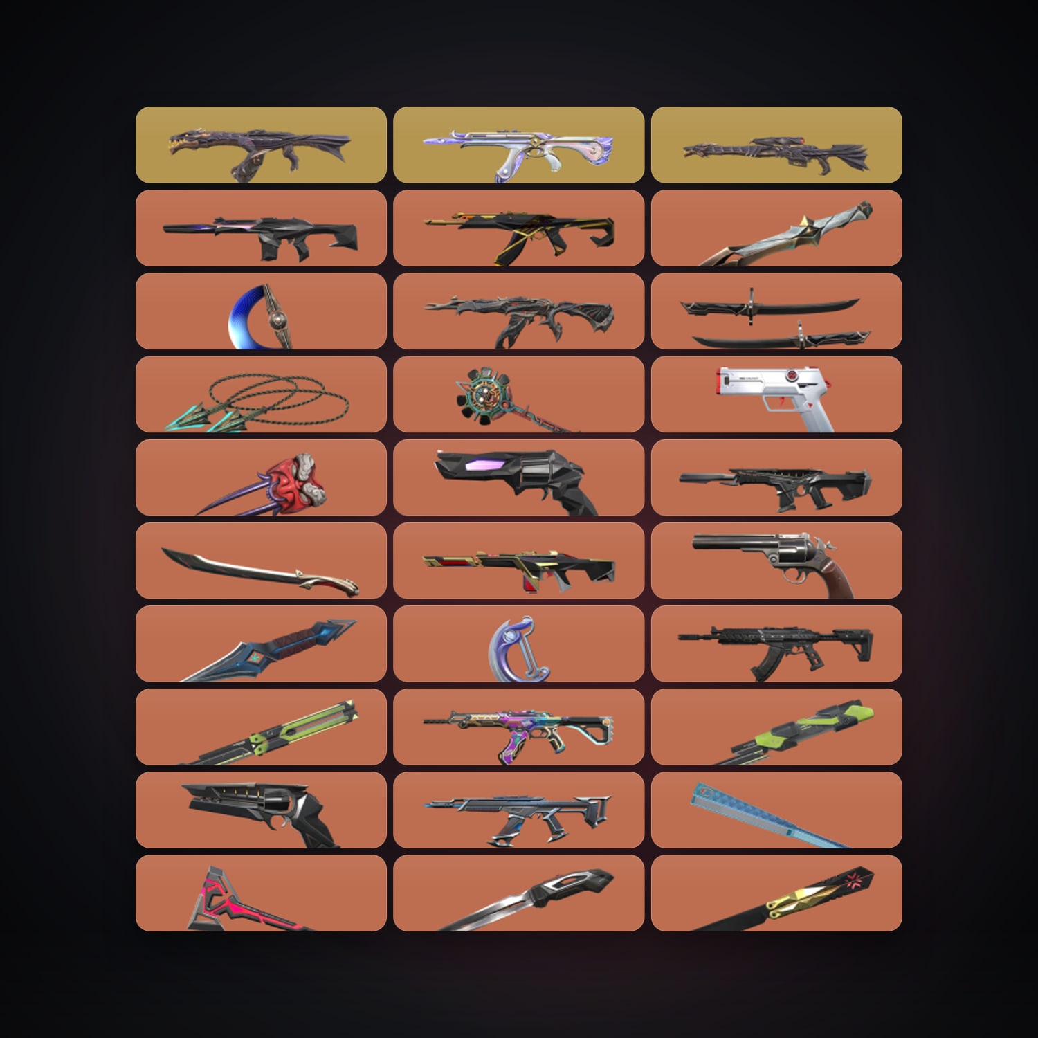 EU Gold 1 locker — 19 knives, 185 skins, lvl 156 — HabibiAccounts