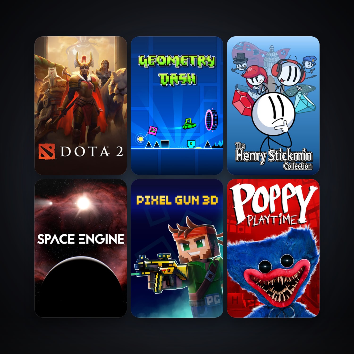 Dota 2 + SpaceEngine, 9 games, clean — HabibiAccounts