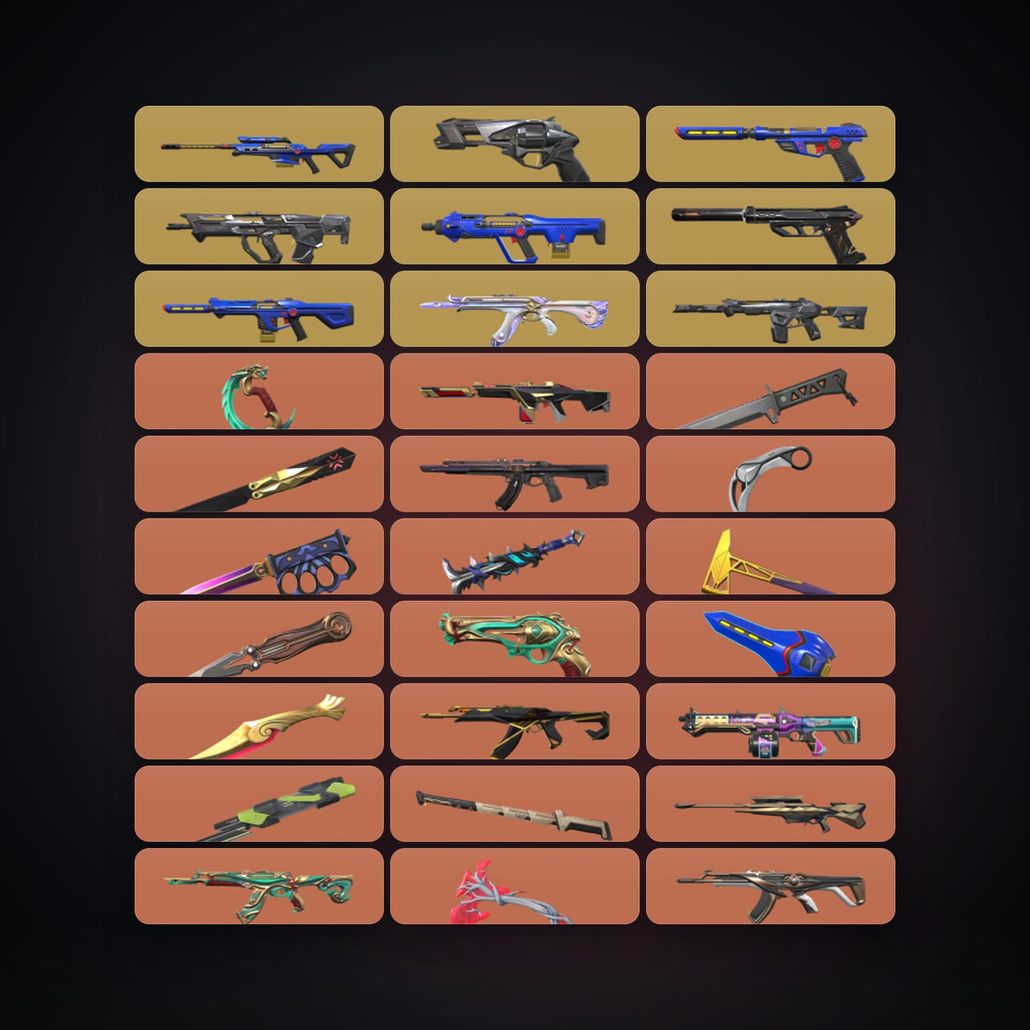 EU Immortal 1 locker — 19 knives, 181 skins, lvl 189 — HabibiAccounts