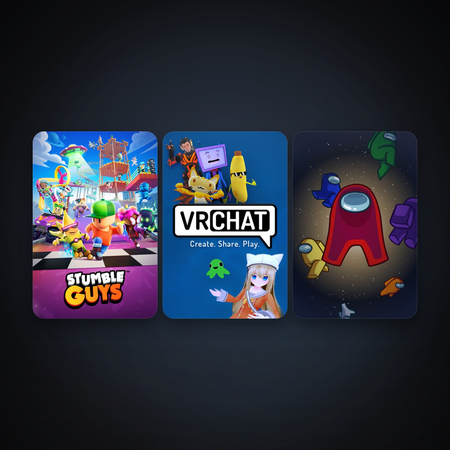 VRChat + Among Us, 11 games, clean — HabibiAccounts